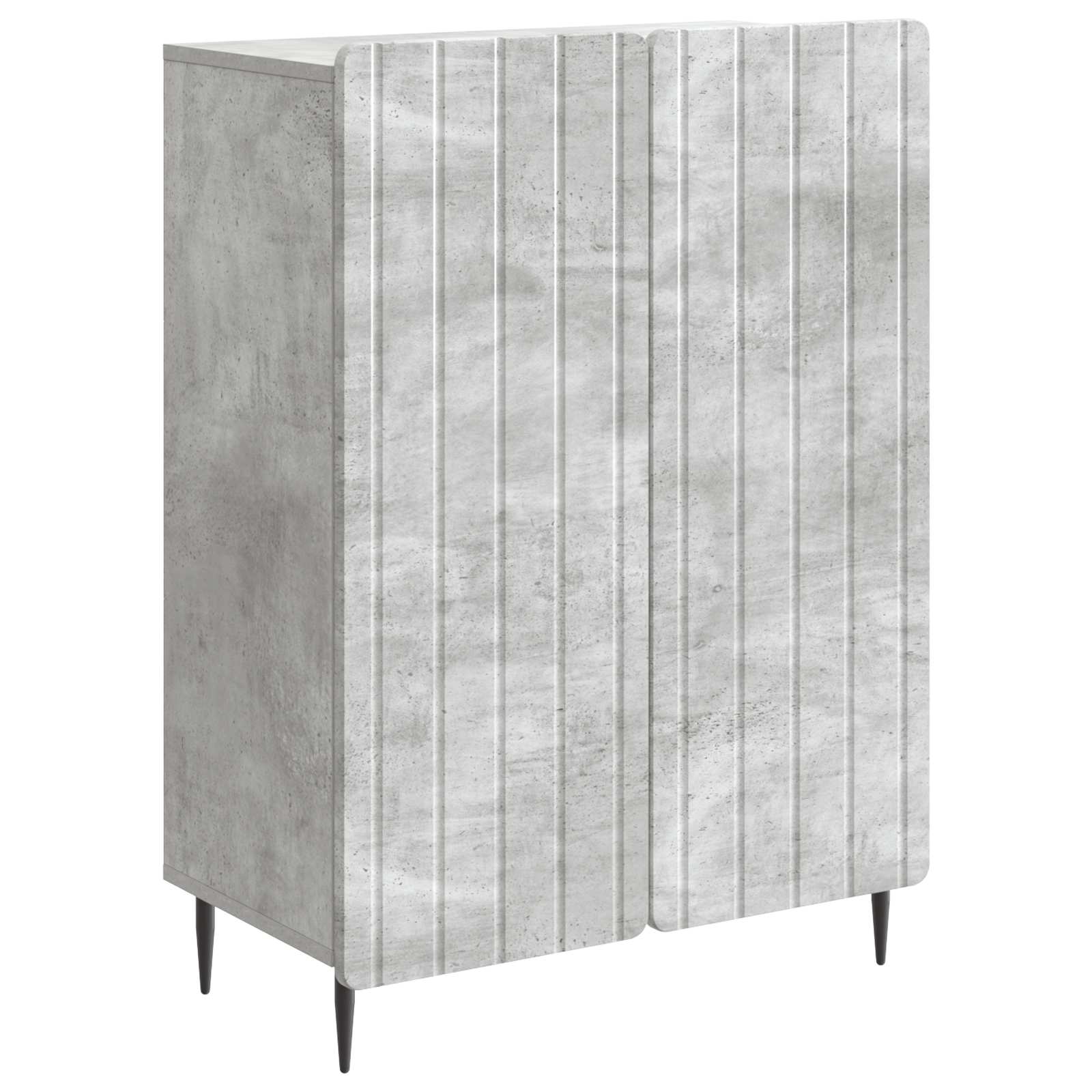 Buffet Gris béton 66 x 34,5 x 92 cm Bois d'ingénierie - XIOS