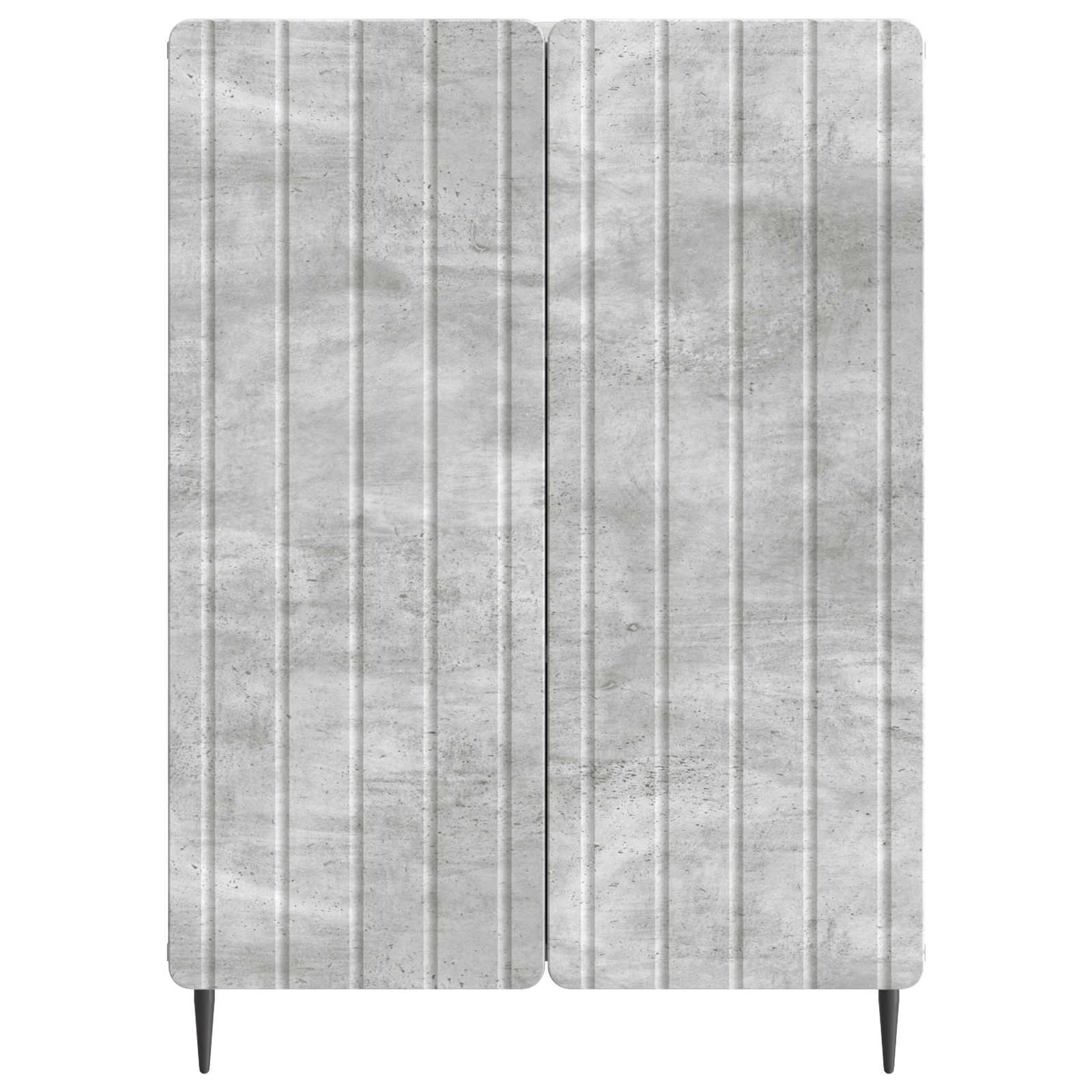 Buffet Gris béton 66 x 34,5 x 92 cm Bois d'ingénierie - XIOS
