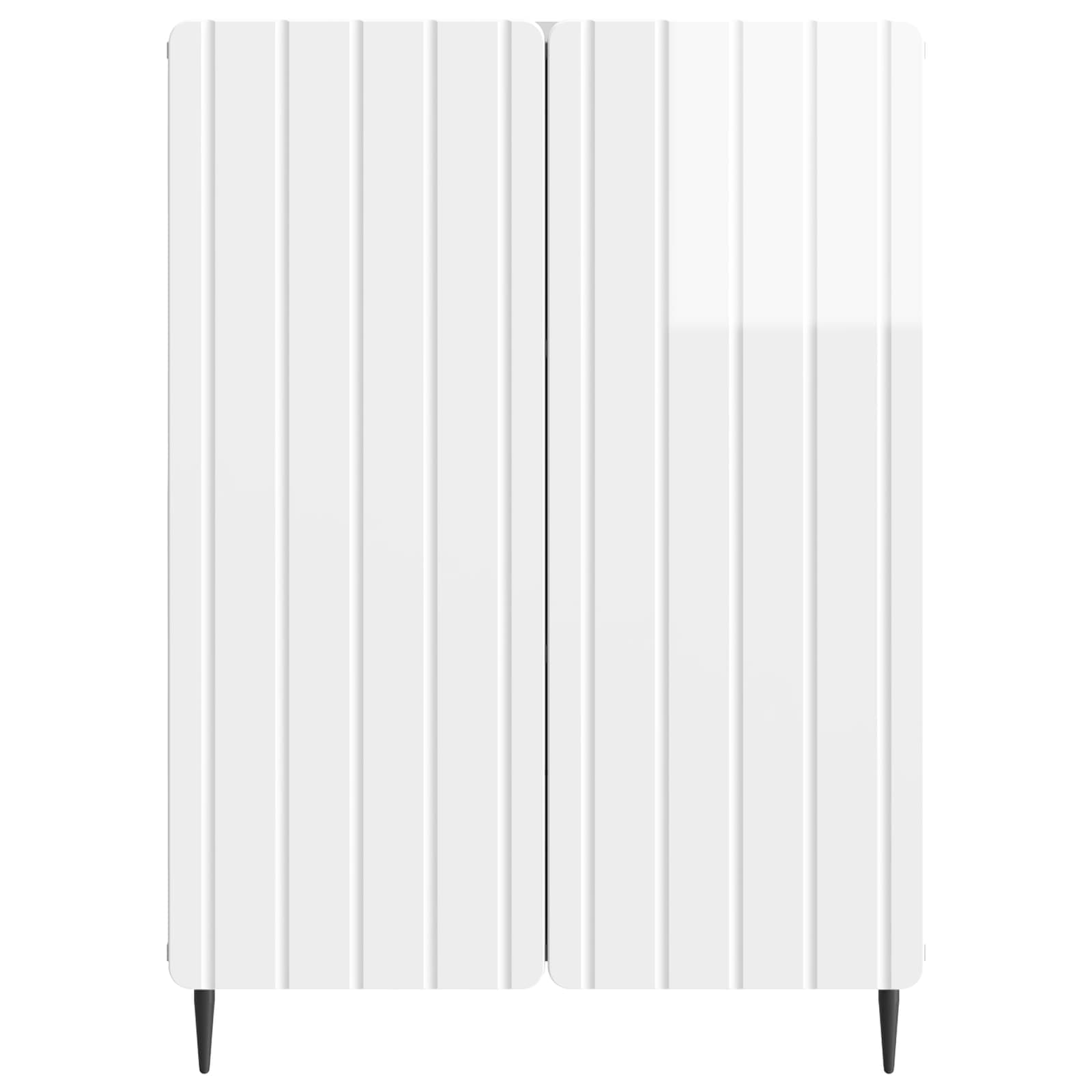 Buffet Blanc brillant 66 x 34,5 x 92 cm Bois d'ingénierie - XIOS