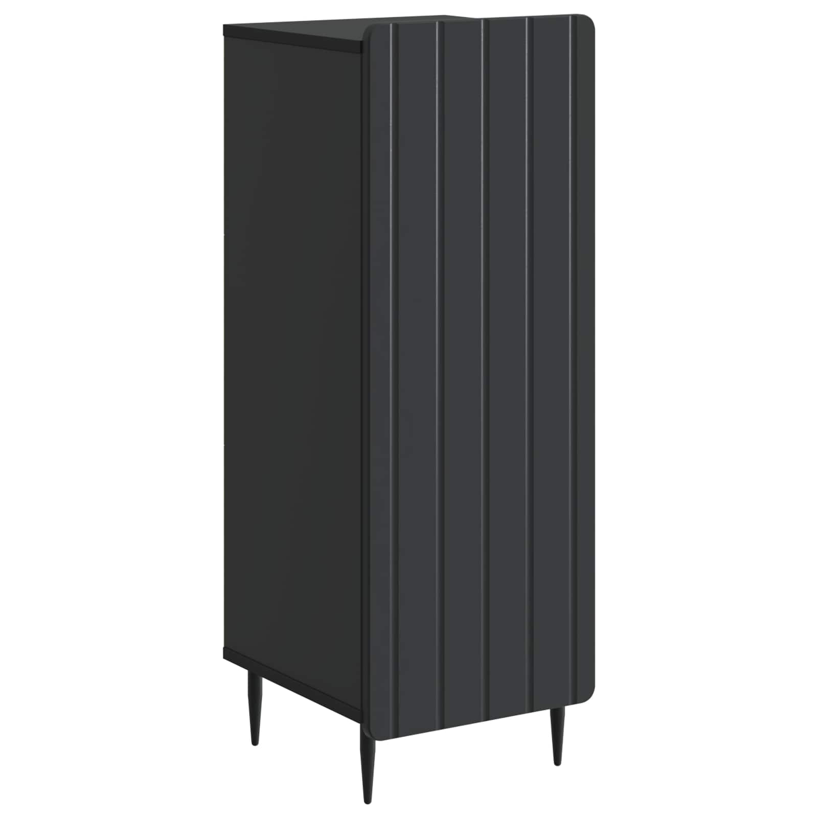Buffet Noir 34,5 x 33 x 92 cm Bois d'ingénierie - XIOS