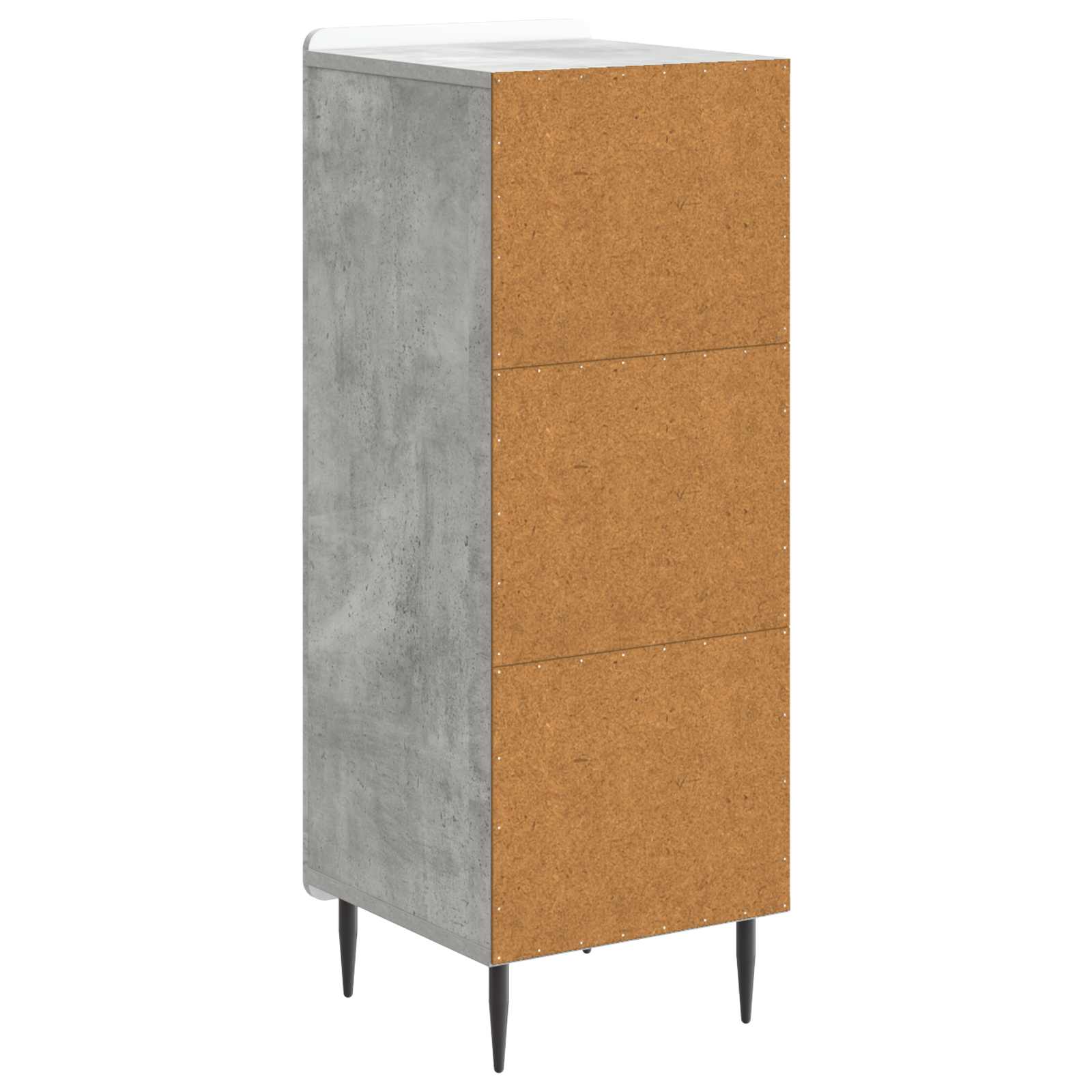 Buffet Gris béton 34,5 x 33 x 92 cm Bois d'ingénierie - XIOS
