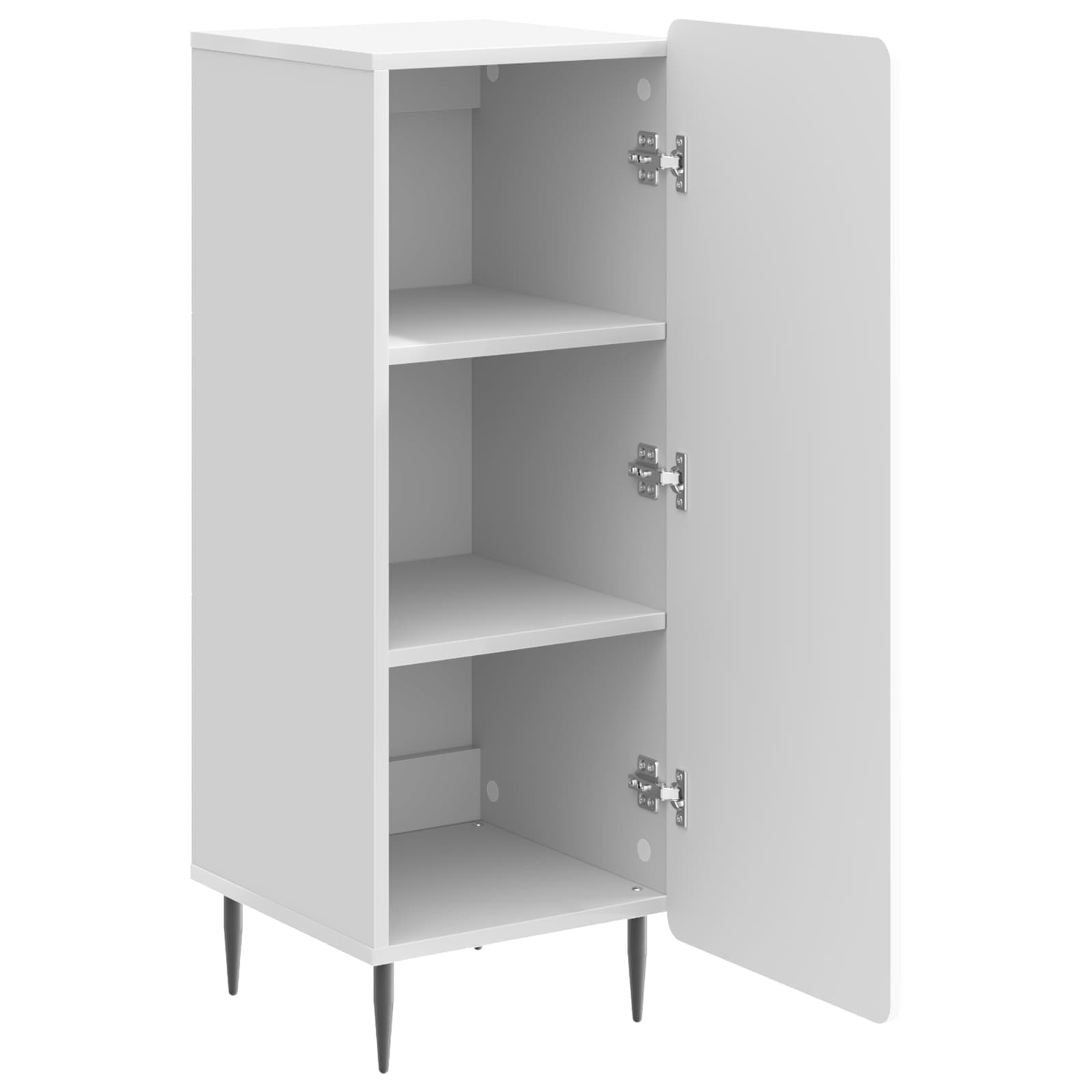 Buffet Blanc brillant 34,5 x 33 x 92 cm Bois d'ingénierie - XIOS