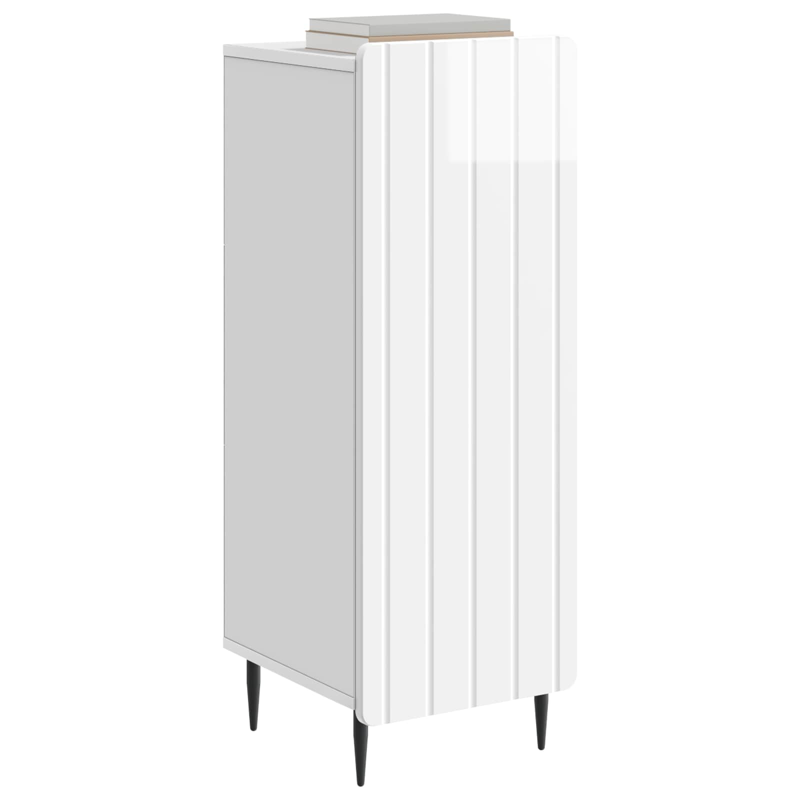 Buffet Blanc brillant 34,5 x 33 x 92 cm Bois d'ingénierie - XIOS