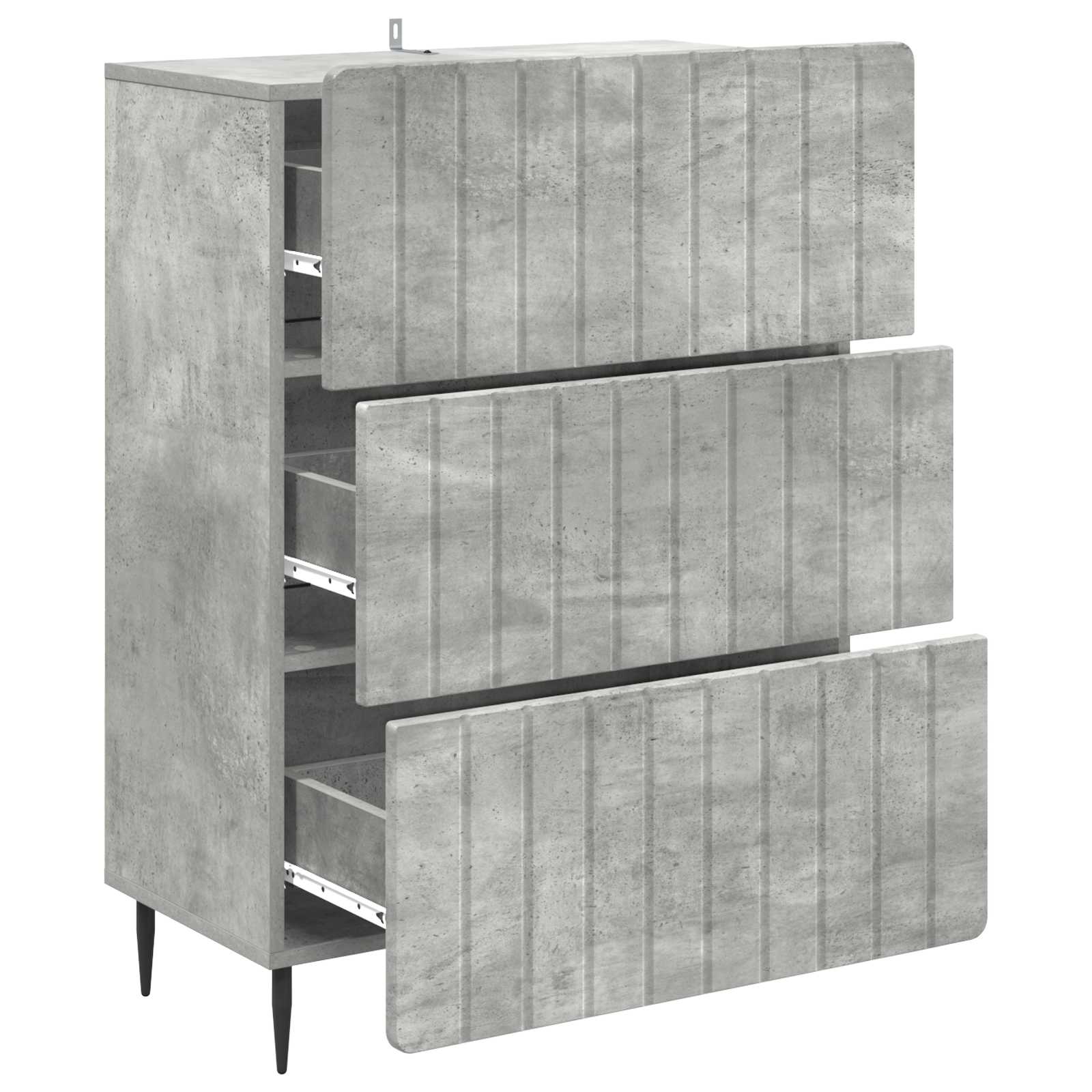 Armoire à tiroirs Gris béton 66 x 34,5 x 92 cm - XIOS