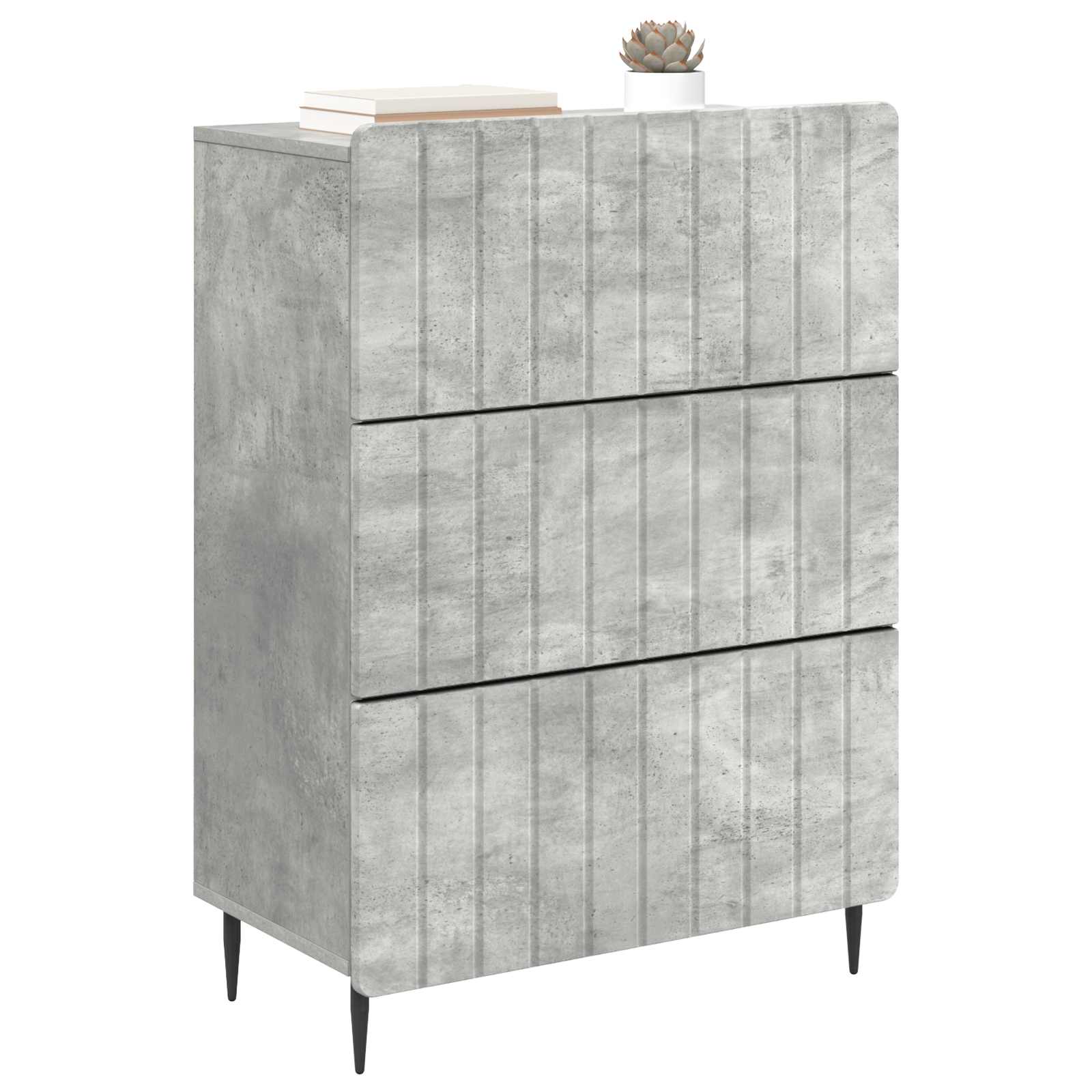 Armoire à tiroirs Gris béton 66 x 34,5 x 92 cm - XIOS