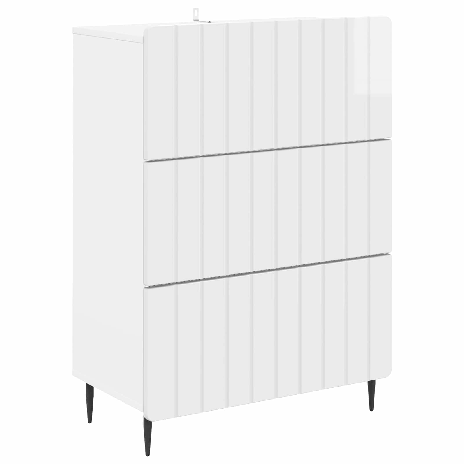 Armoire à tiroirs Blanc brillant 66 x 34,5 x 92 cm - XIOS