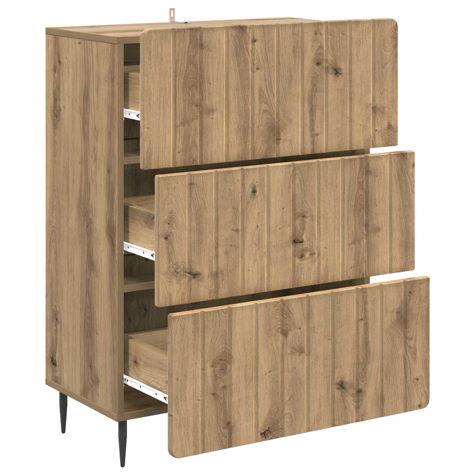 Armoire à tiroirs Chêne artisanal 66 x 34,5 x 92 cm - XIOS