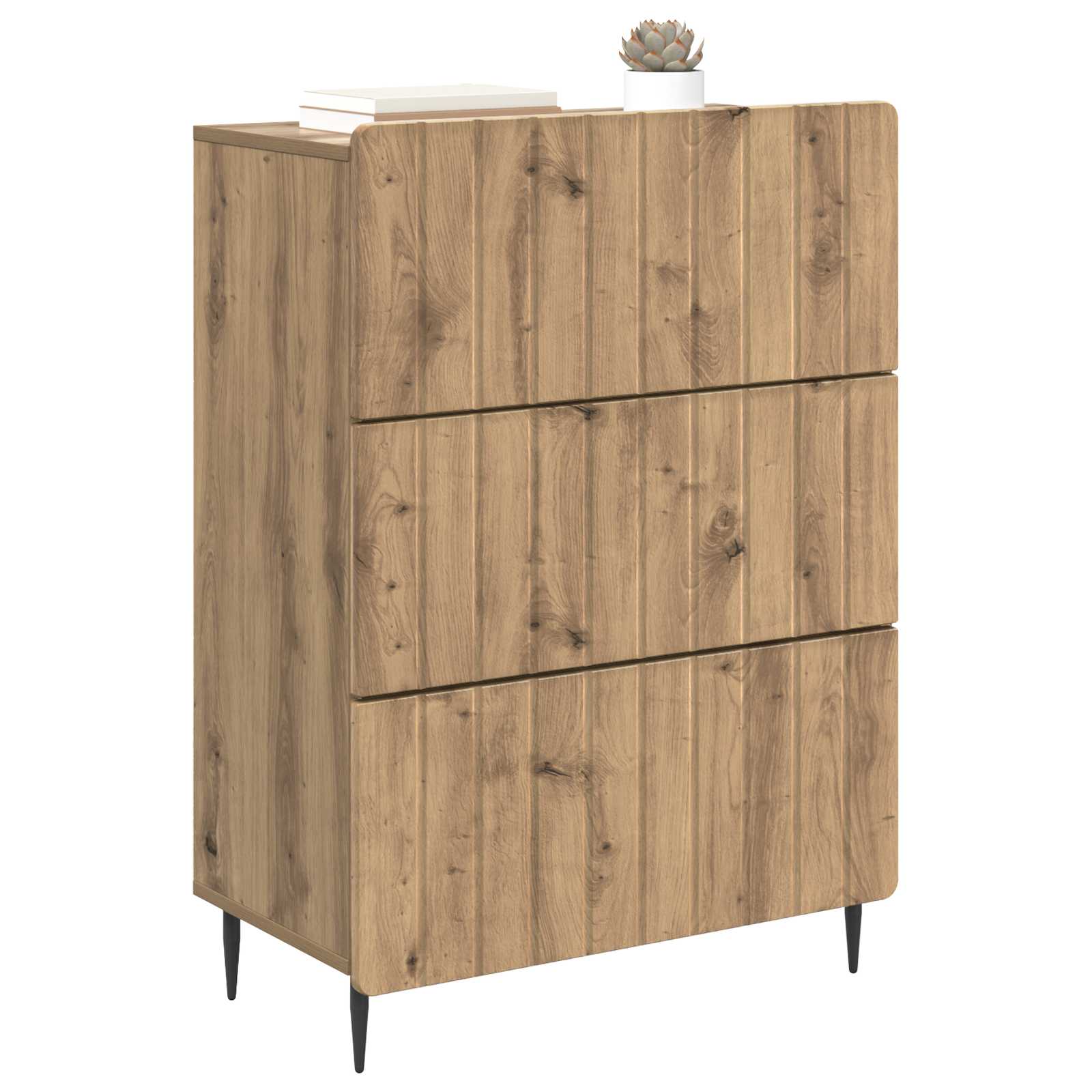 Armoire à tiroirs Chêne artisanal 66 x 34,5 x 92 cm - XIOS