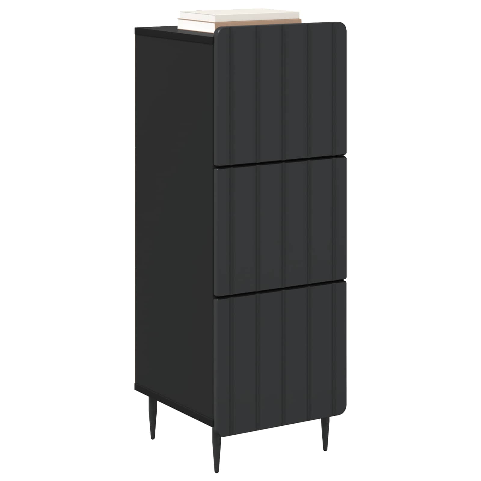 Armoire à tiroirs Noir 33 x 34,5 x 92 cm Bois d'ingénierie - XIOS