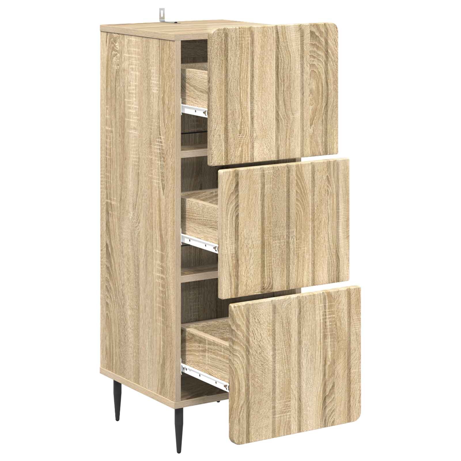Armoire à tiroirs Chêne Sonoma 33 x 34,5 x 92 cm - XIOS