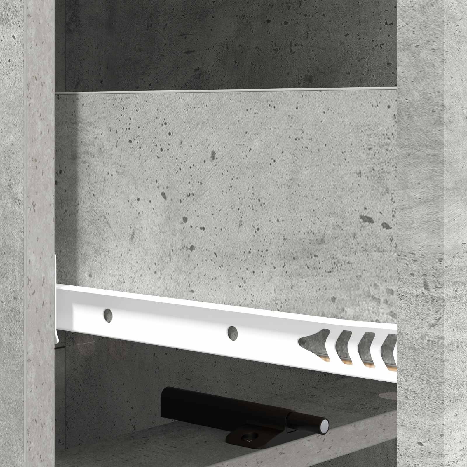 Armoire à tiroirs Gris béton 33 x 34,5 x 92 cm - XIOS