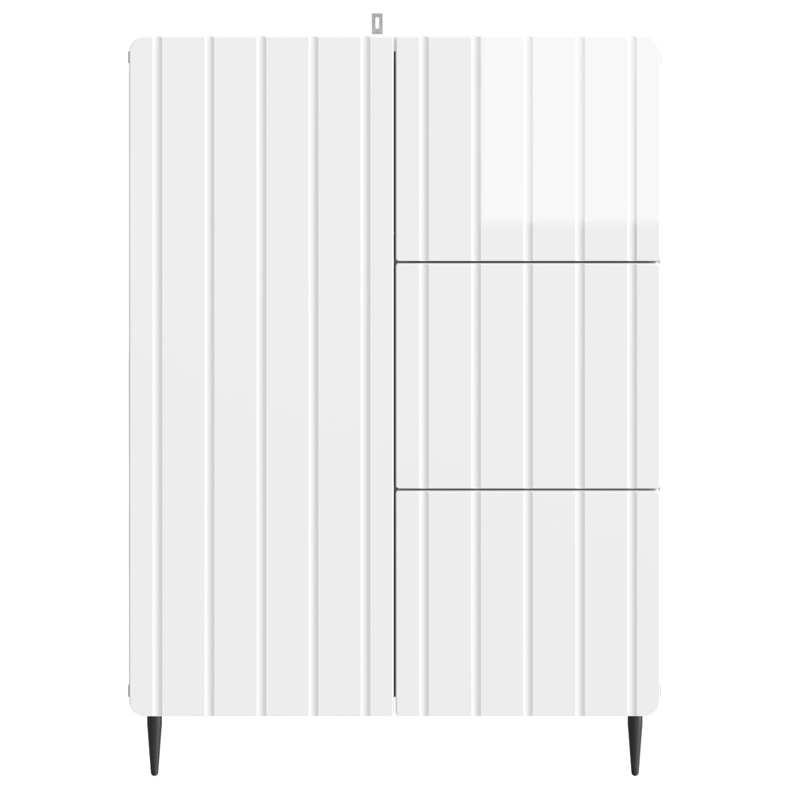 Buffet Blanc brillant 66 x 34,5 x 91,5 cm Bois d'ingénierie - XIOS