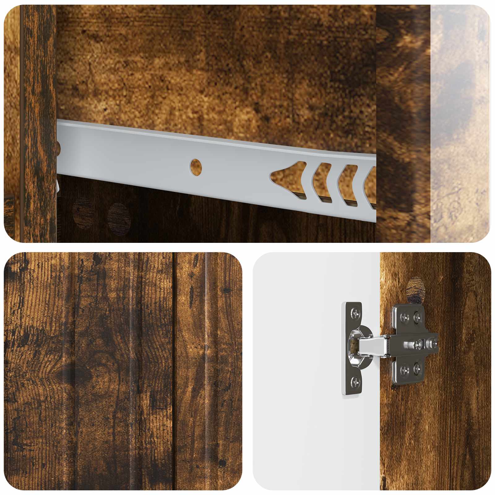 Buffet Chêne fumé 66 x 34,5 x 91,5 cm Bois d'ingénierie - XIOS