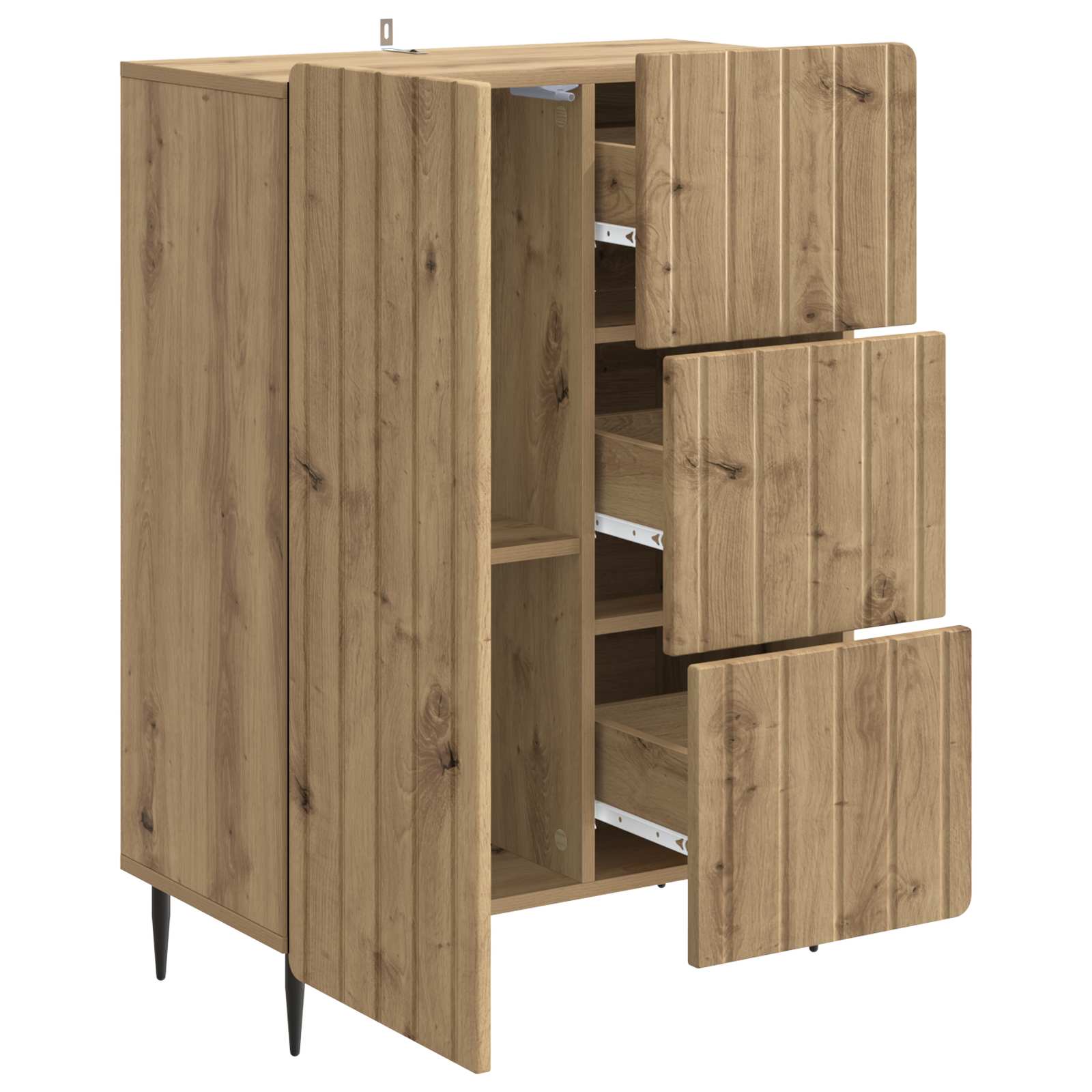 Buffet Chêne artisanal 66 x 34,5 x 91,5 cm Bois d'ingénierie - XIOS