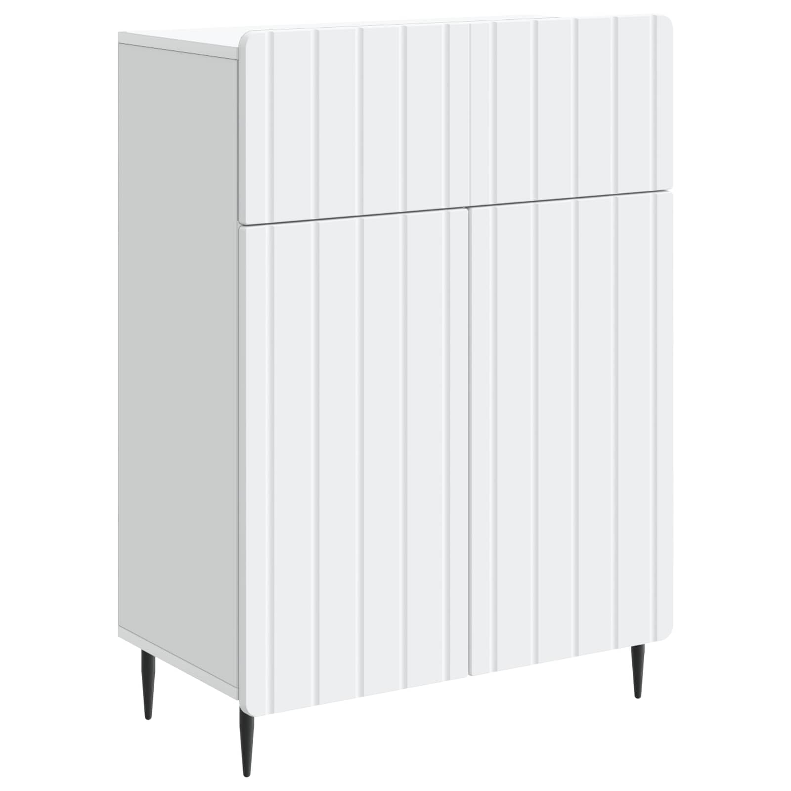 Buffet avec tiroir Blanc 66 x 34,5 x 92 cm Bois d'ingénierie - XIOS