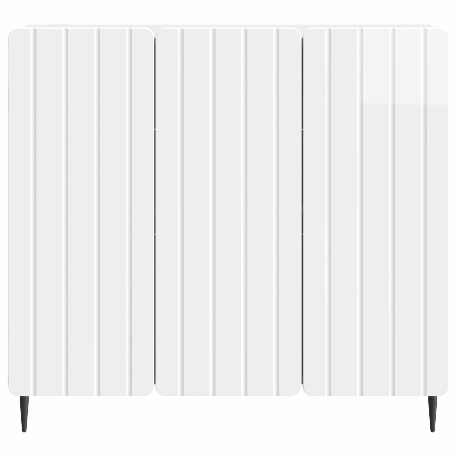 Buffet Blanc brillant 89 x 34,5 x 82 cm Bois d'ingénierie - XIOS