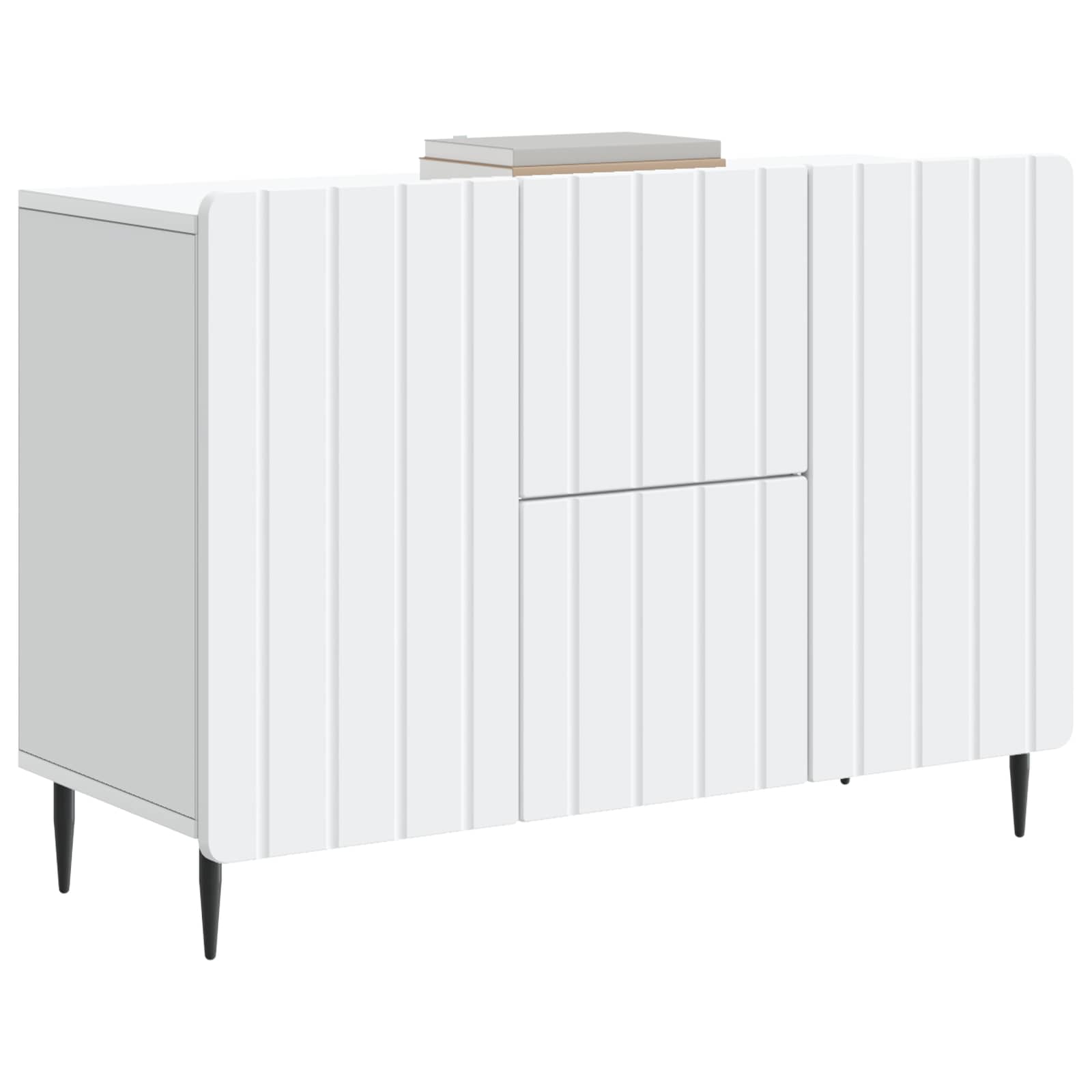 Buffet avec tiroir Blanc 89 x 34,5 x 62 cm Bois d'ingénierie - XIOS