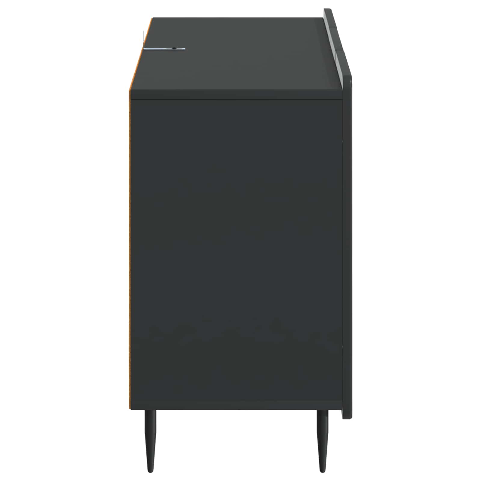 Buffet avec tiroir Noir 89 x 34,5 x 62 cm Bois d'ingénierie - XIOS