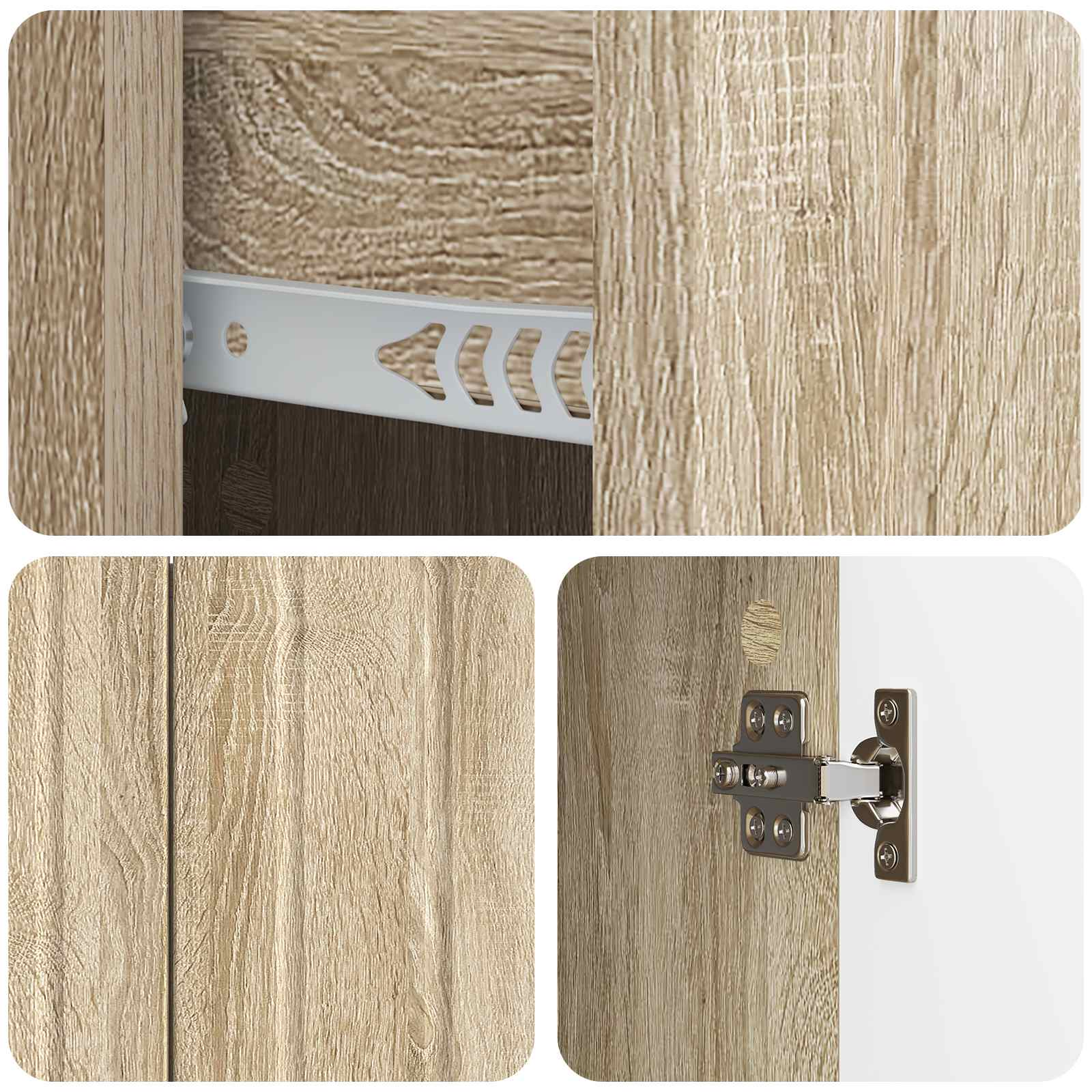 Buffet Chêne Sonoma 89 x 34,5 x 62 cm Bois d'ingénierie - XIOS