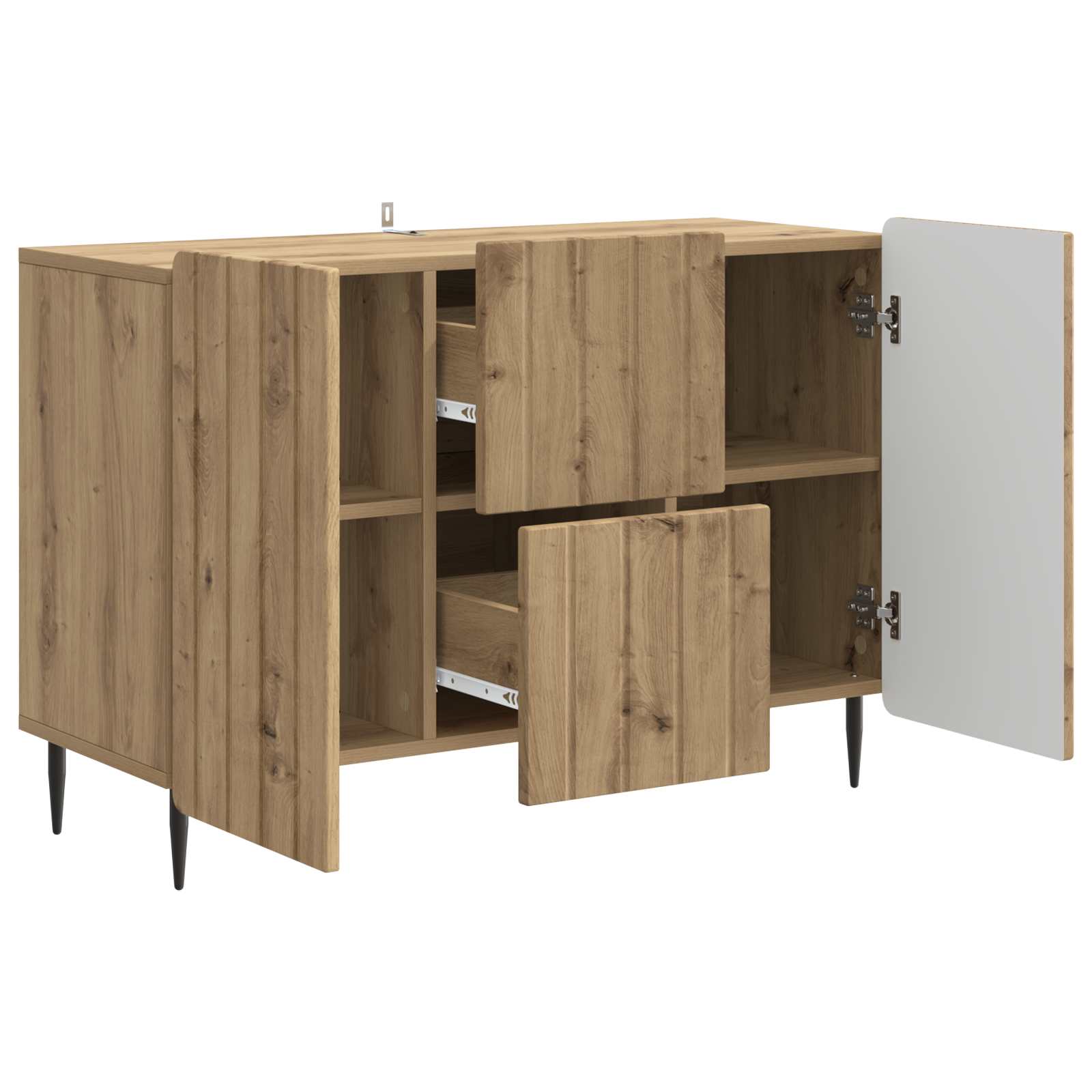 Buffet Chêne artisanal 89 x 34,5 x 62 cm Bois d'ingénierie - XIOS