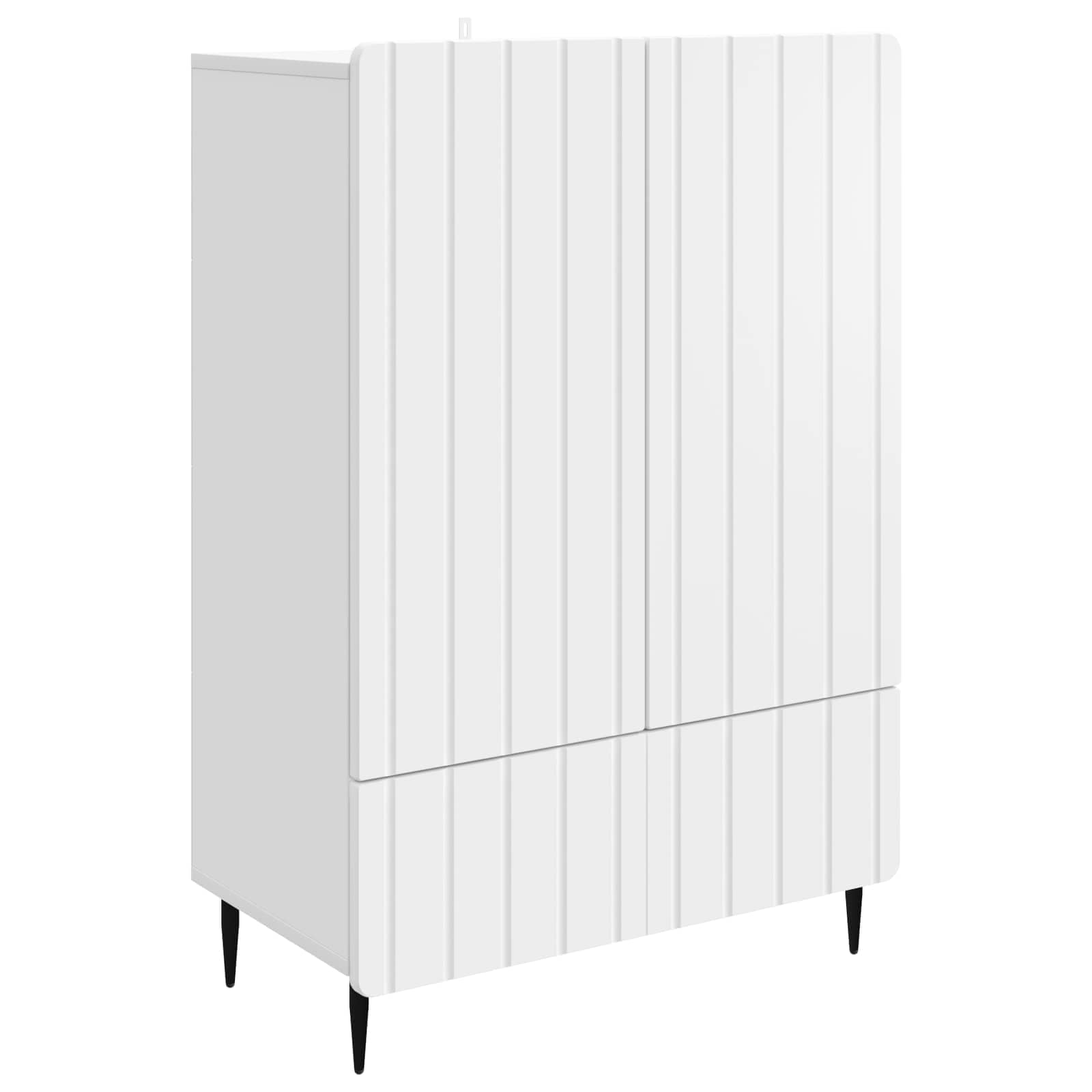 Buffet avec tiroir Blanc 66 x 34,5 x 97 cm Bois d'ingénierie - XIOS