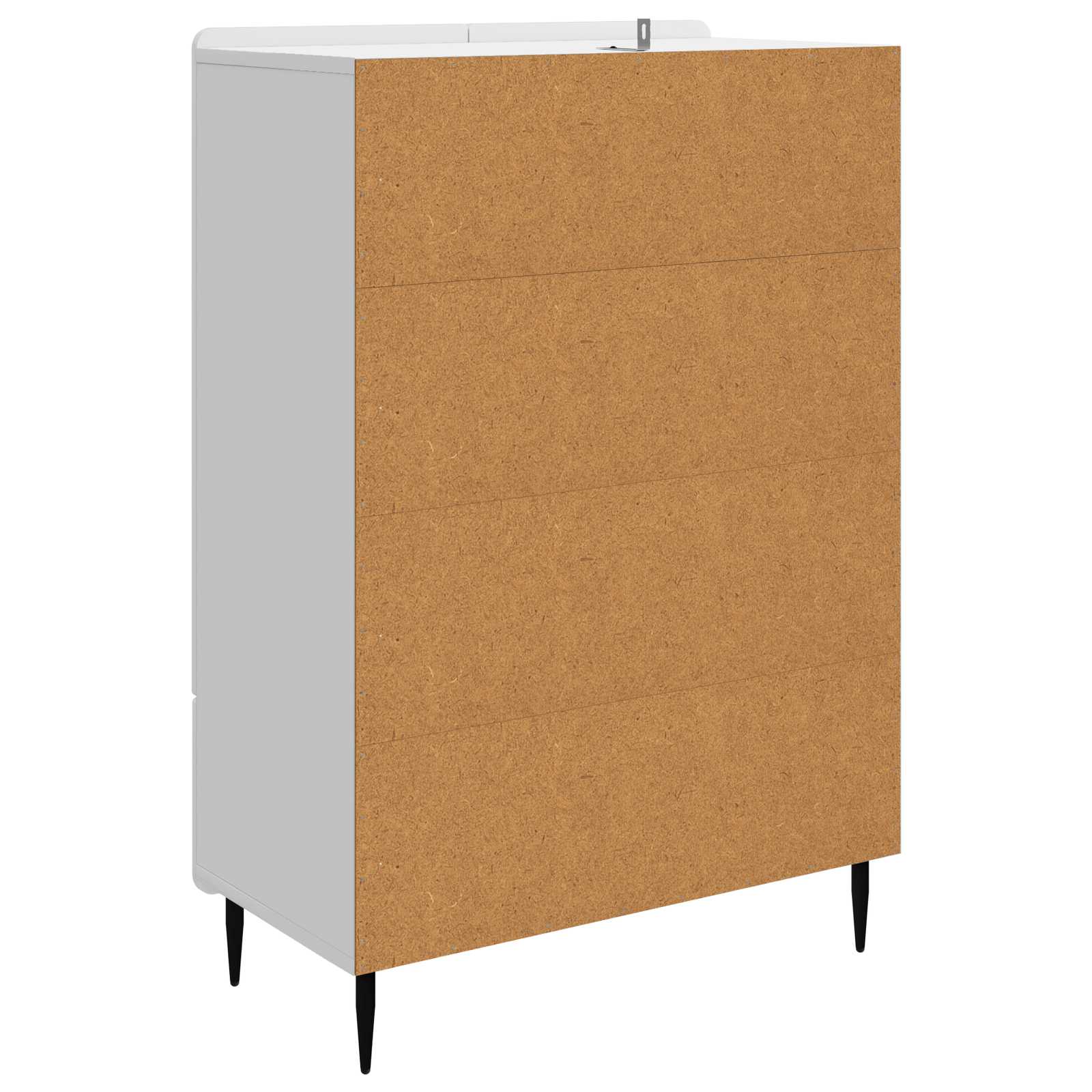 Buffet Blanc brillant 66 x 34,5 x 97 cm Bois d'ingénierie - XIOS