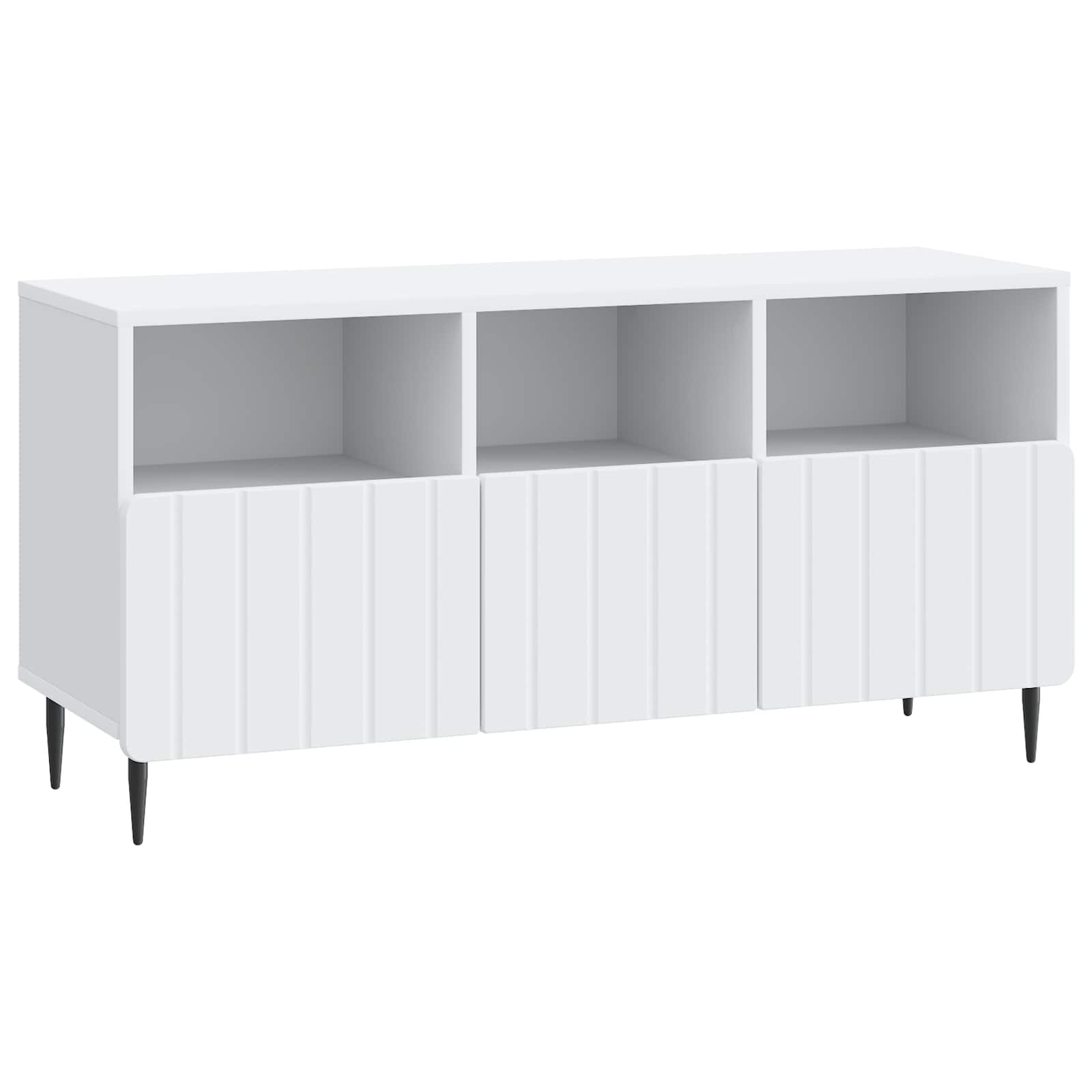 Meuble TV Blanc 102 x 34,5 x 50 cm Bois d'ingénierie - XIOS