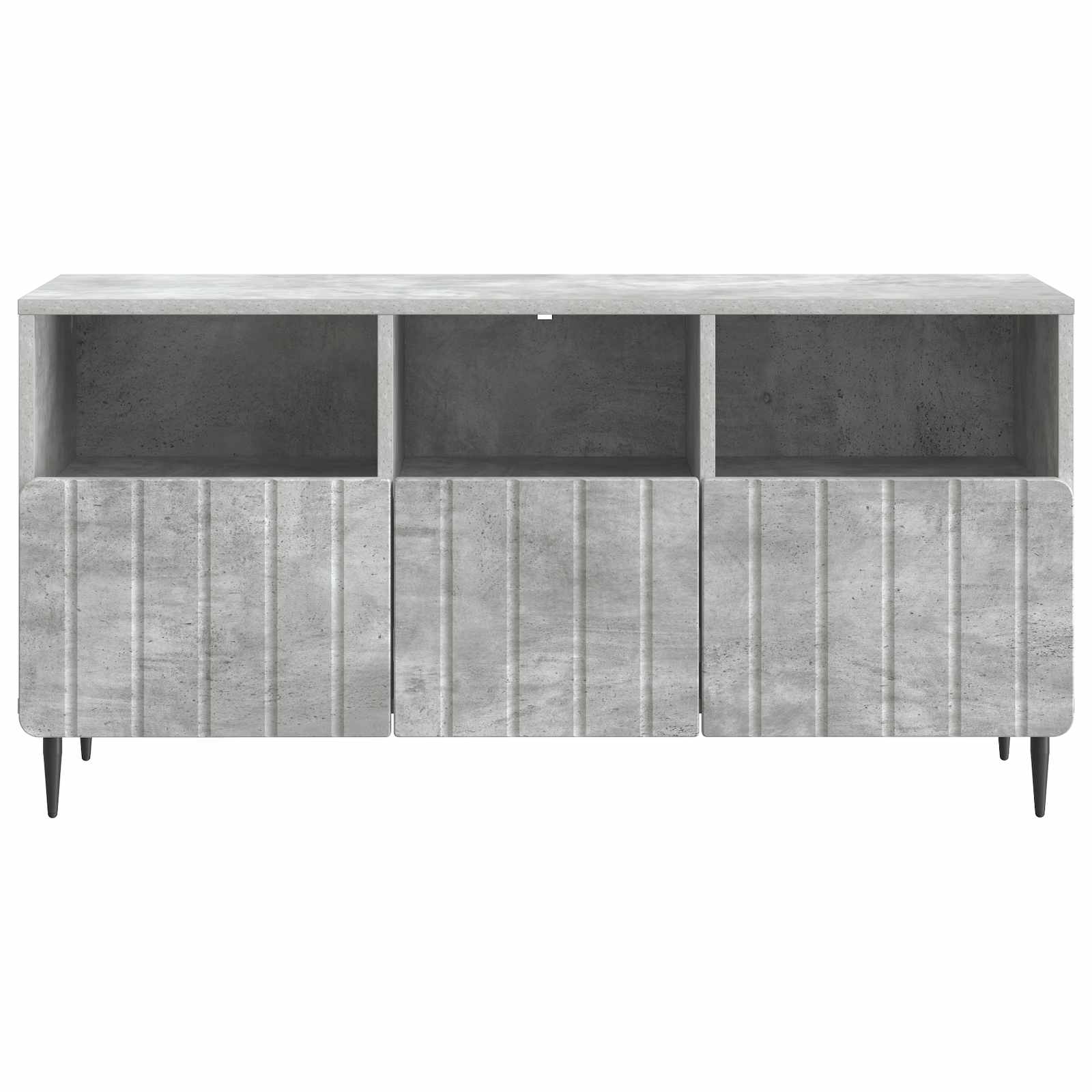 Meuble TV Gris béton 102 x 34,5 x 50 cm Bois d'ingénierie - XIOS