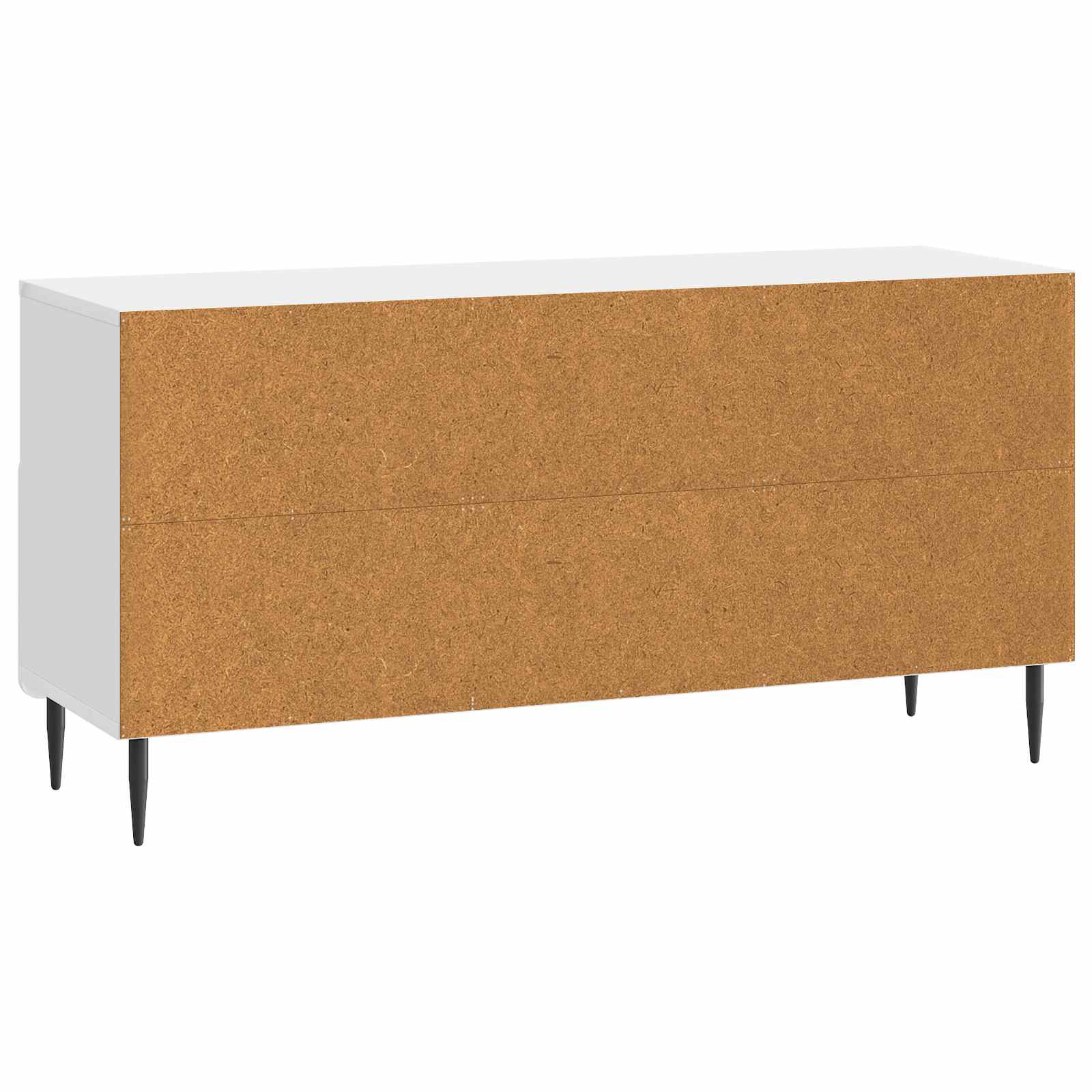 Meuble TV Blanc brillant 102 x 34,5 x 50 cm Bois d'ingénierie - XIOS