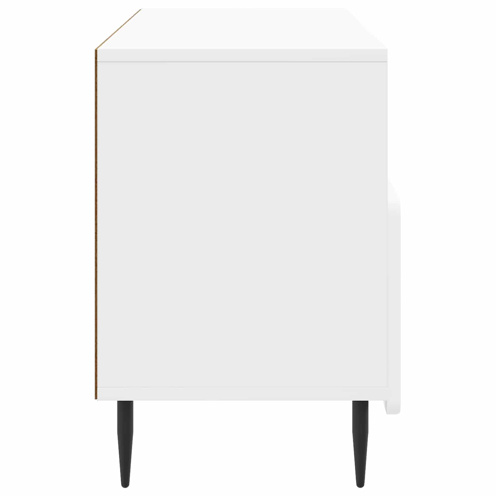 Meuble TV Blanc brillant 102 x 34,5 x 50 cm Bois d'ingénierie - XIOS