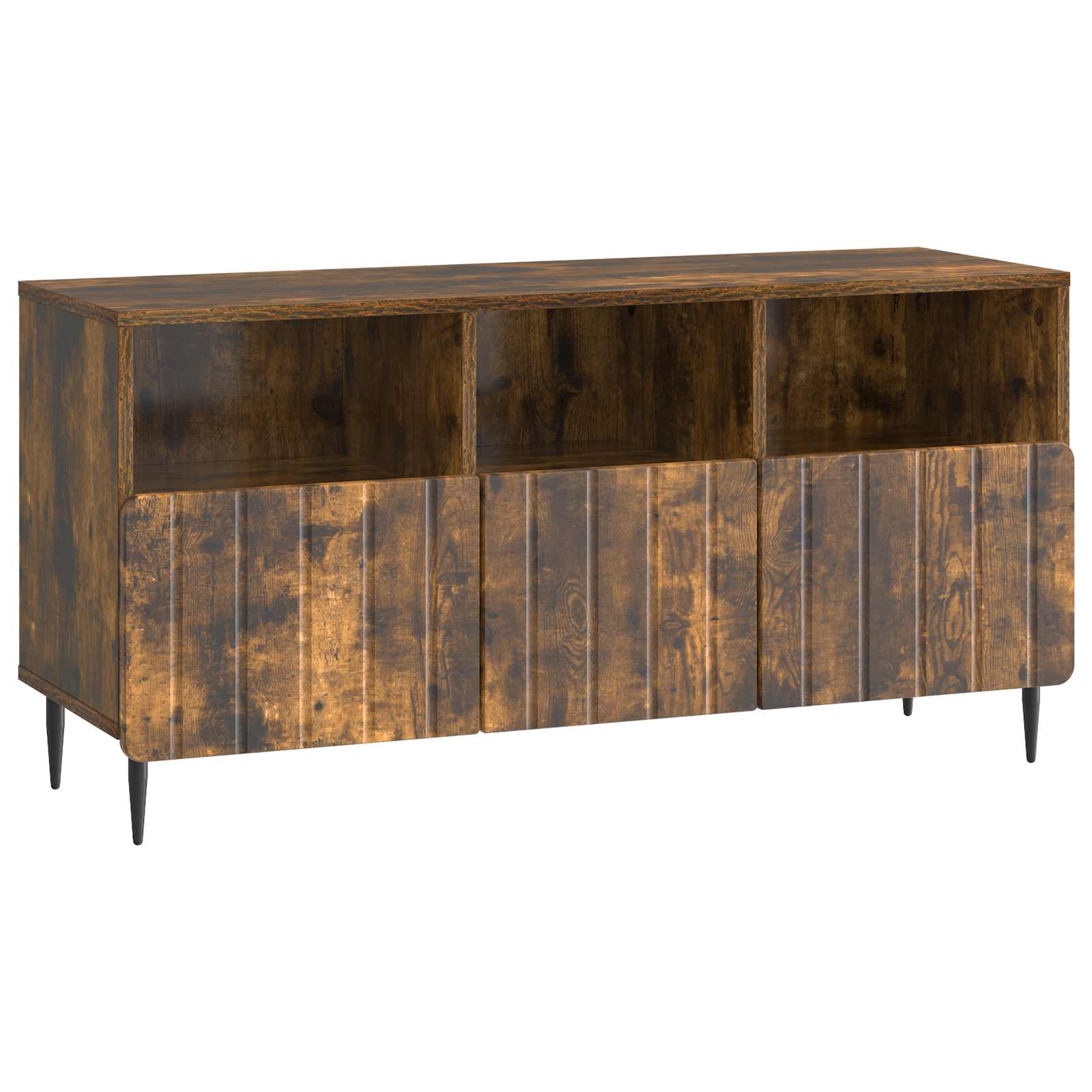 Meuble TV Chêne fumé 102 x 34,5 x 50 cm Bois d'ingénierie - XIOS