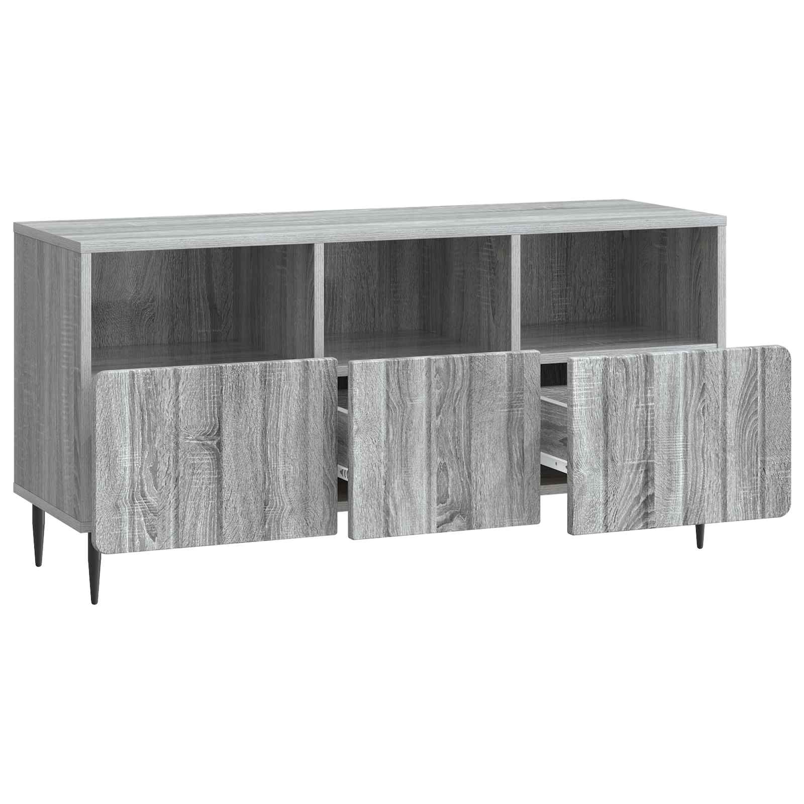 Meuble TV Sonoma gris 102 x 34,5 x 50 cm Bois d'ingénierie - XIOS