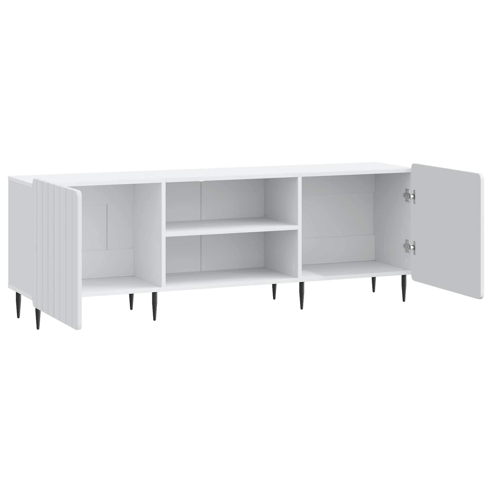 Meuble TV Blanc 150 x 31 x 52 cm Bois d'ingénierie - XIOS