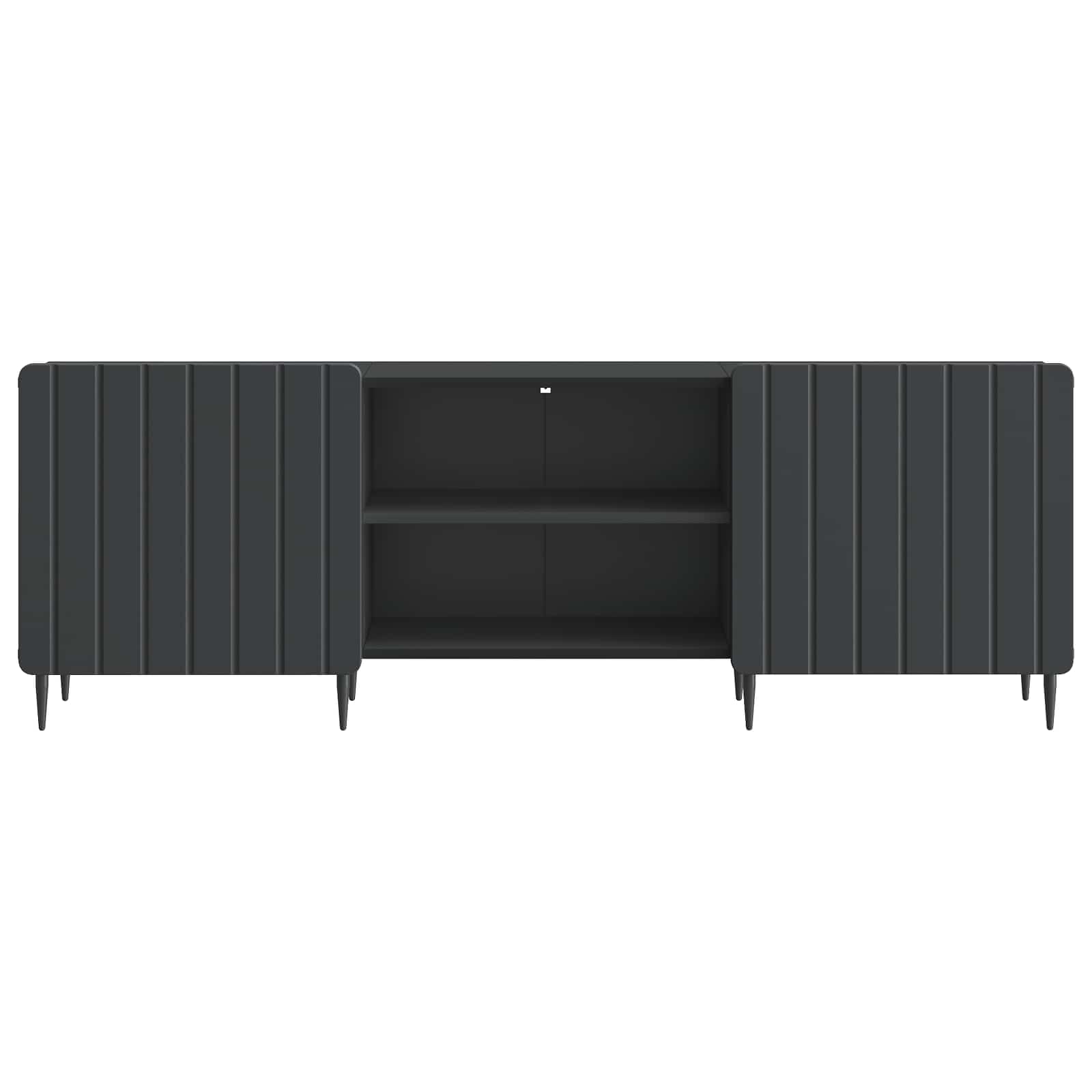Meuble TV Noir 150 x 31 x 52 cm Bois d'ingénierie - XIOS