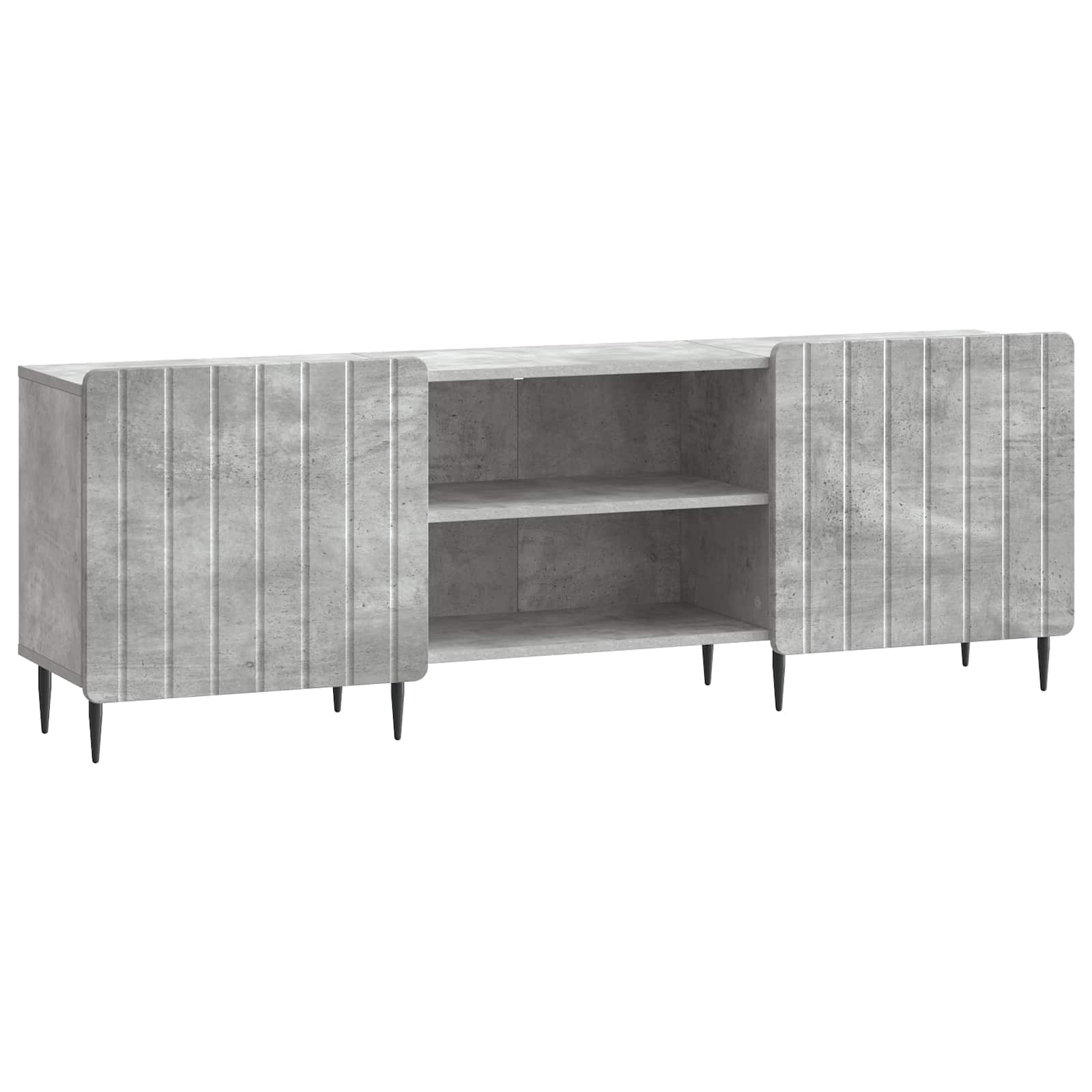 Meuble TV Gris béton 150 x 31 x 52 cm Bois d'ingénierie - XIOS