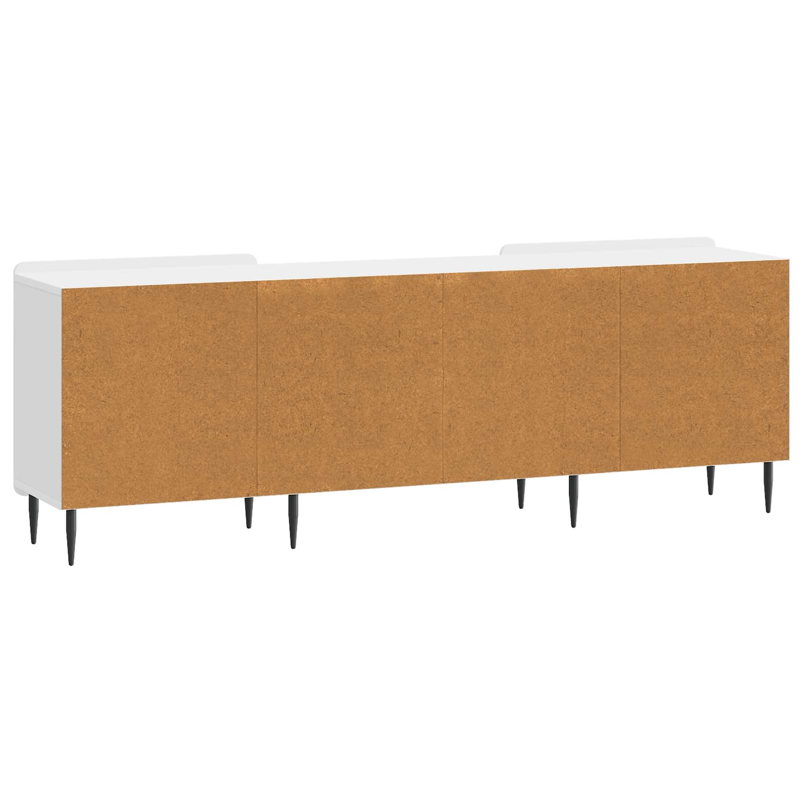 Meuble TV Blanc brillant 150 x 31 x 52 cm Bois d'ingénierie - XIOS
