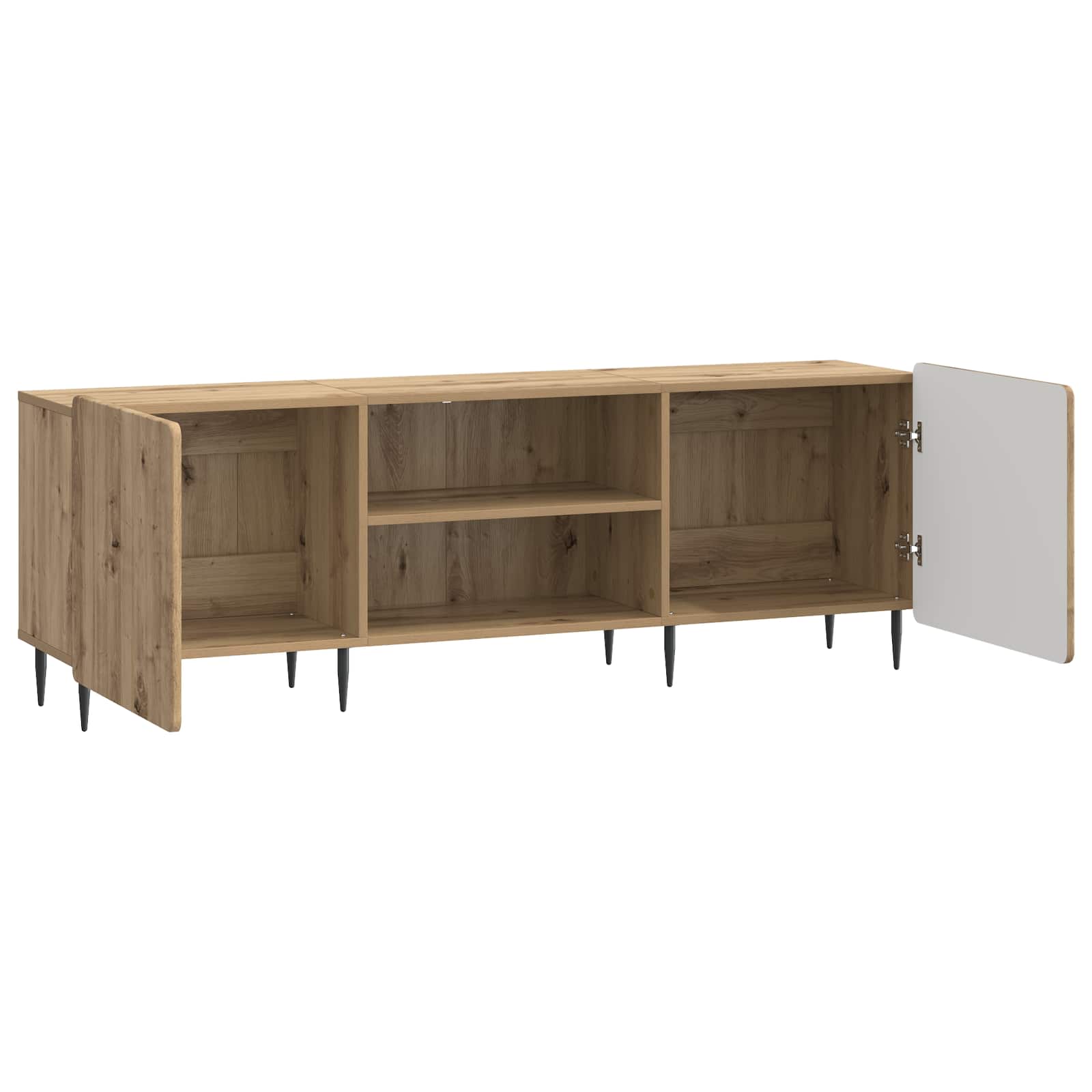 Meuble TV Chêne artisanal 150 x 31 x 52 cm Bois d'ingénierie - XIOS