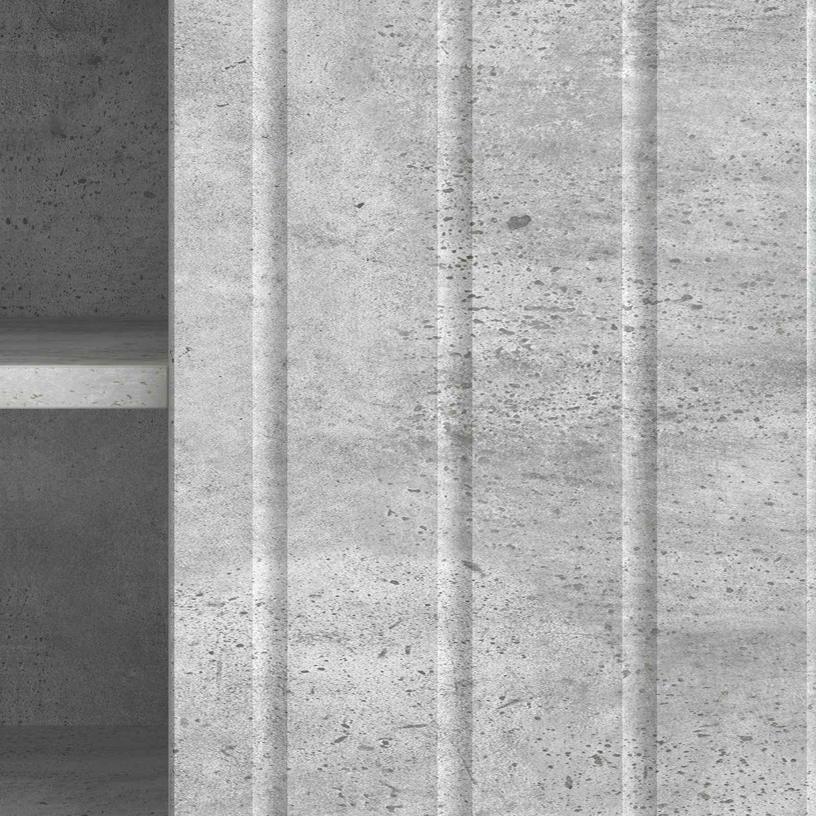 Meuble TV Gris béton 102 x 34,5 x 52 cm Bois d'ingénierie - XIOS