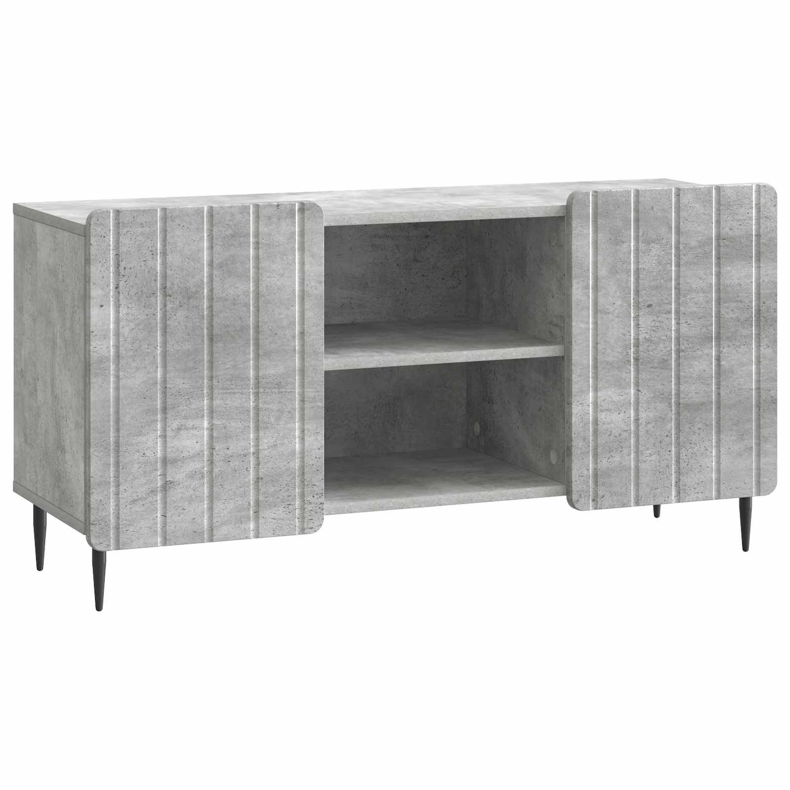 Meuble TV Gris béton 102 x 34,5 x 52 cm Bois d'ingénierie - XIOS