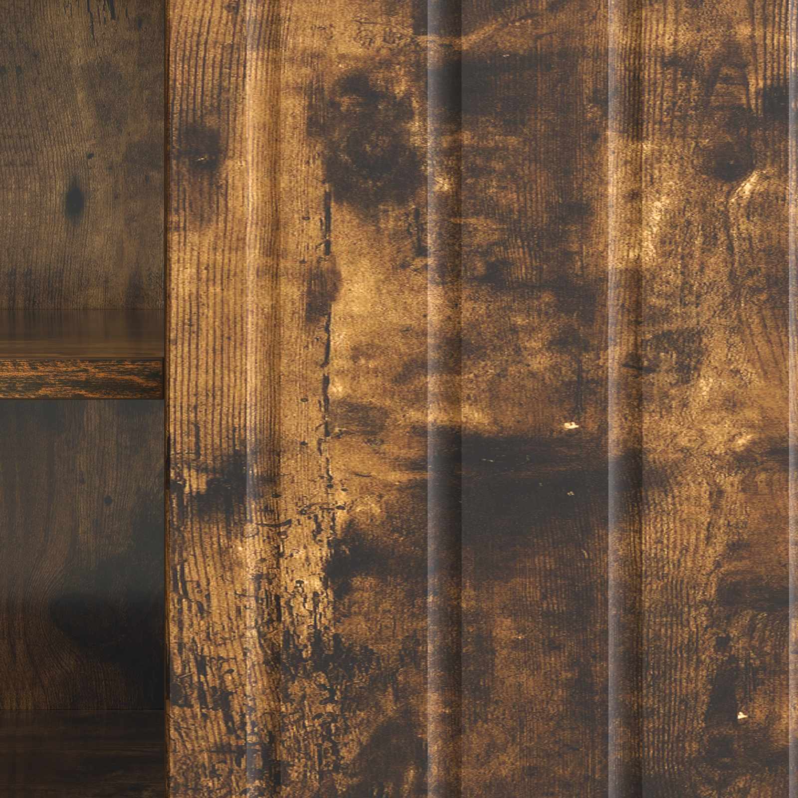 Meuble TV Chêne fumé 102 x 34,5 x 52 cm Bois d'ingénierie - XIOS