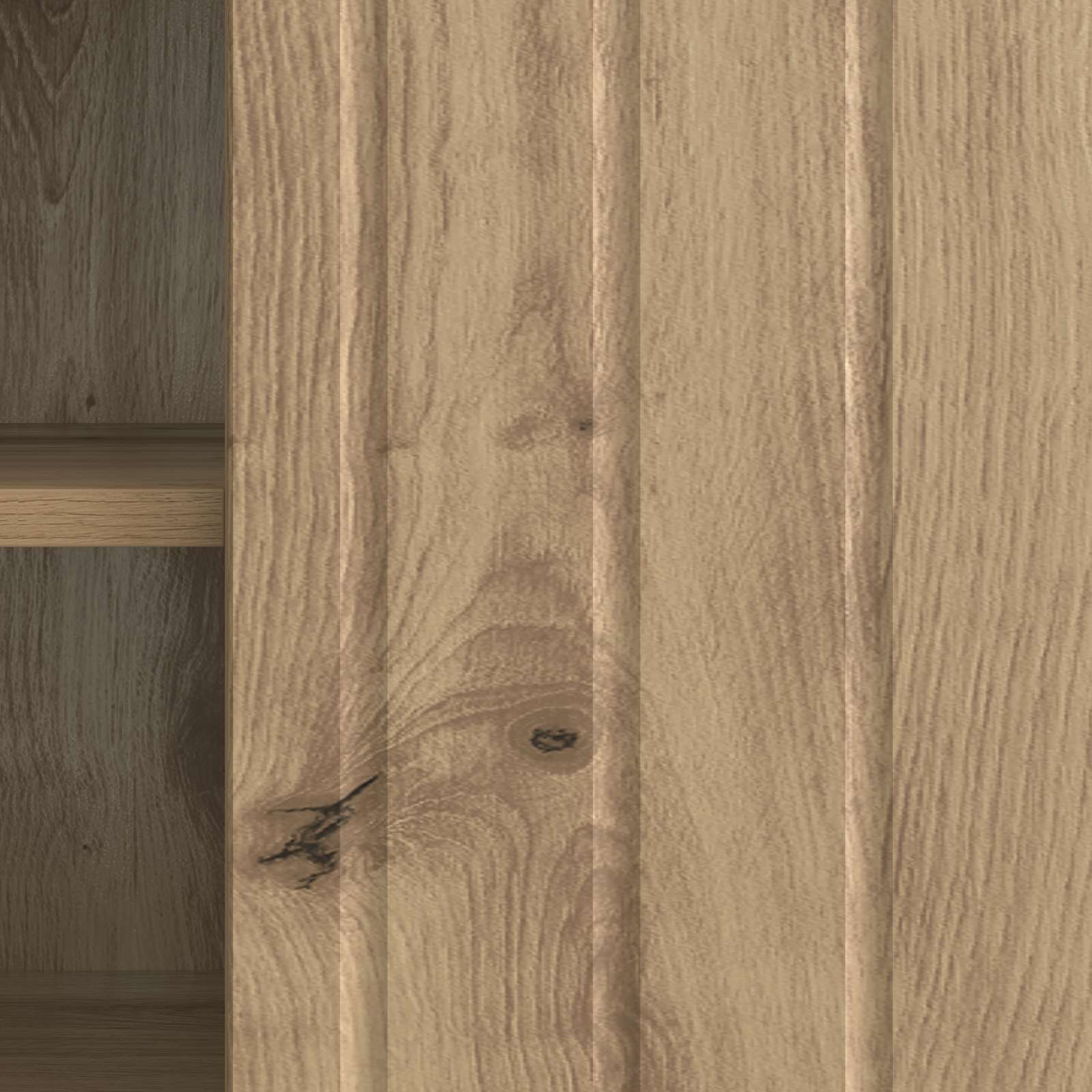 Meuble TV Chêne artisanal 102 x 34,5 x 52 cm Bois d'ingénierie - XIOS