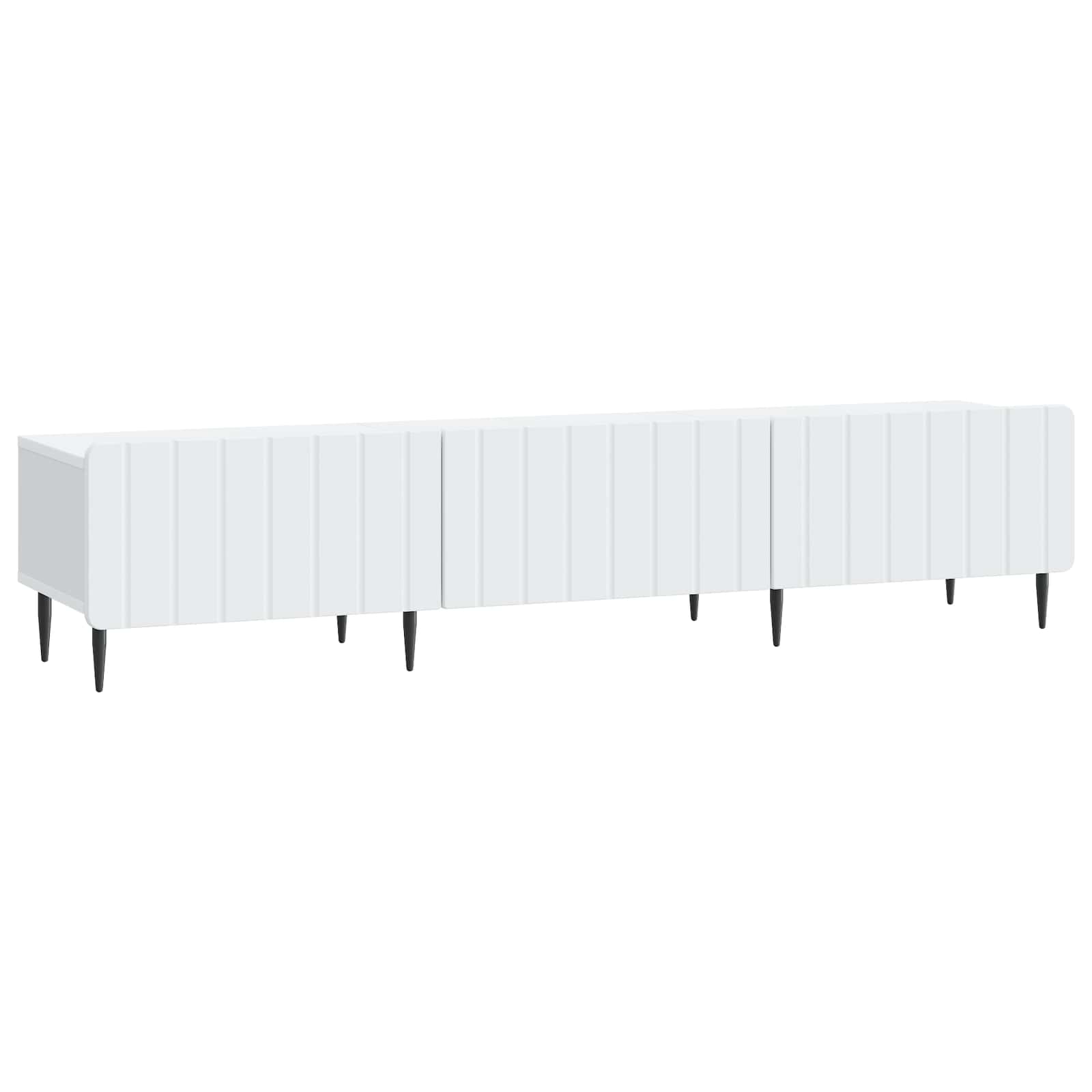 Meuble TV Blanc 147 x 34,5 x 32 cm Bois d'ingénierie - XIOS