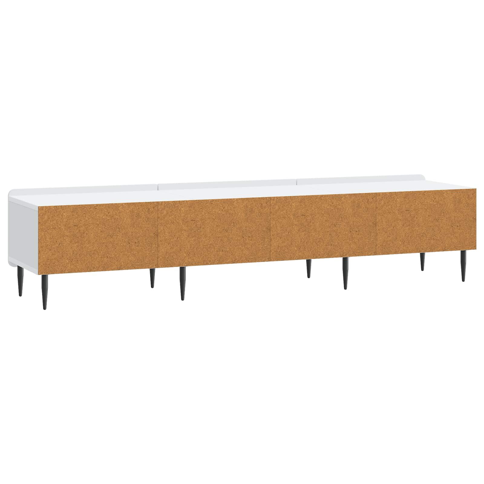 Meuble TV Blanc 147 x 34,5 x 32 cm Bois d'ingénierie - XIOS