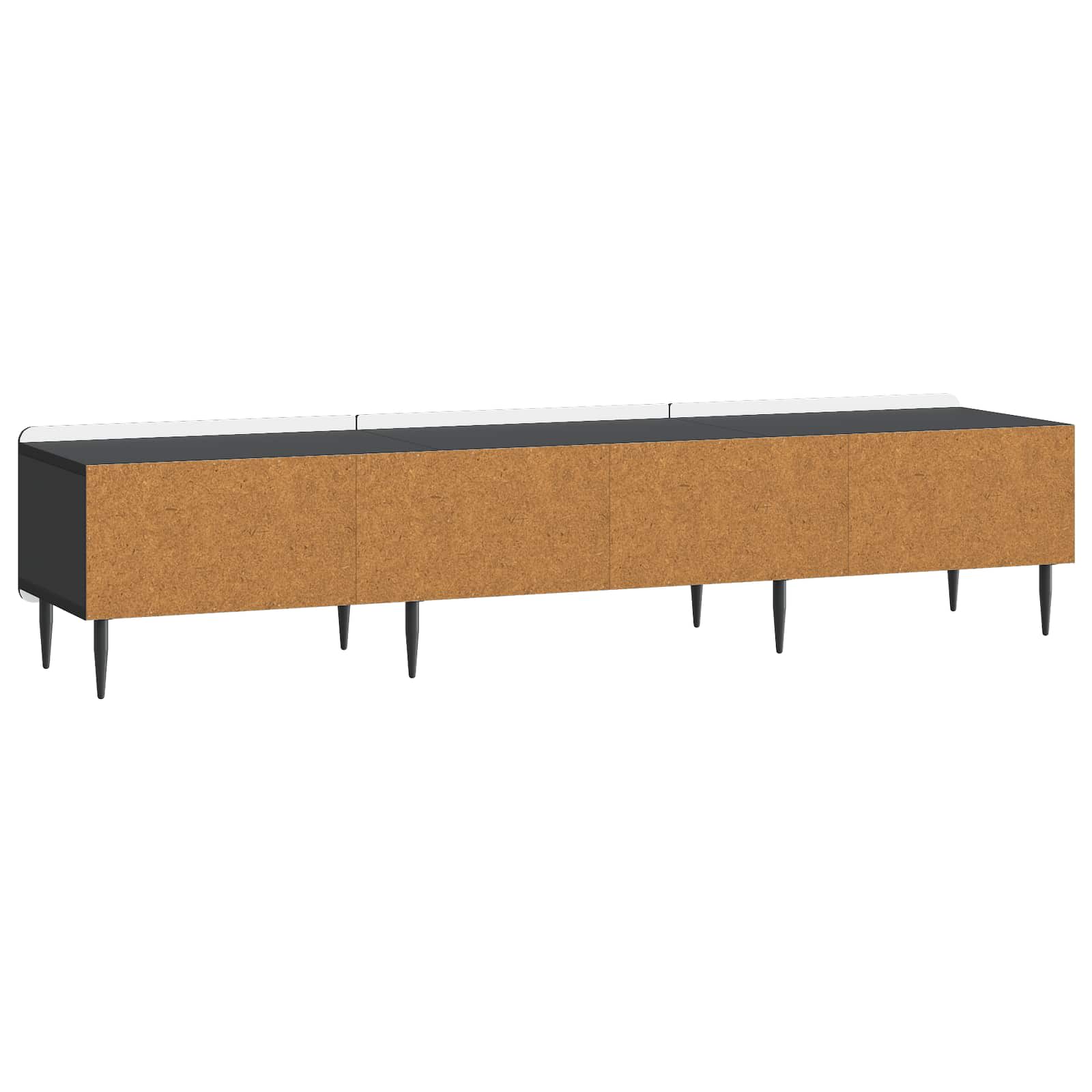 Meuble TV avec tiroir Noir 147 x 34,5 x 32 cm Bois d'ingénierie - XIOS