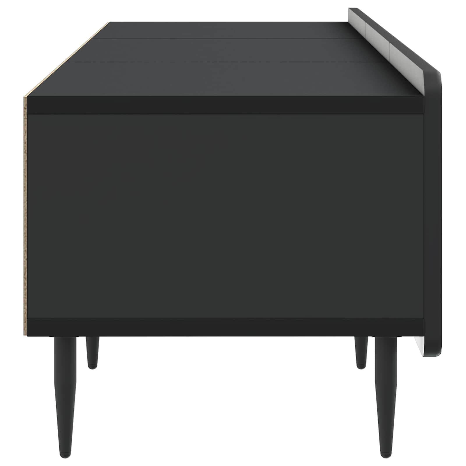 Meuble TV avec tiroir Noir 147 x 34,5 x 32 cm Bois d'ingénierie - XIOS