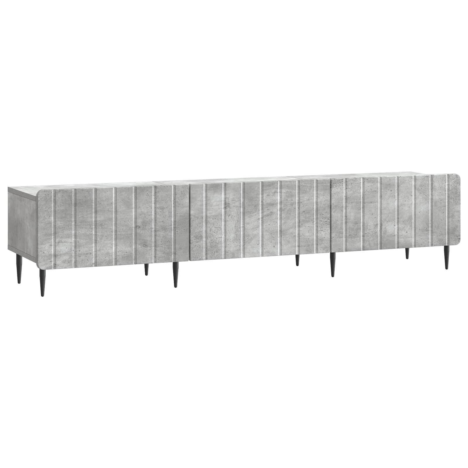 Meuble TV Gris béton 147 x 34,5 x 32 cm Bois d'ingénierie - XIOS