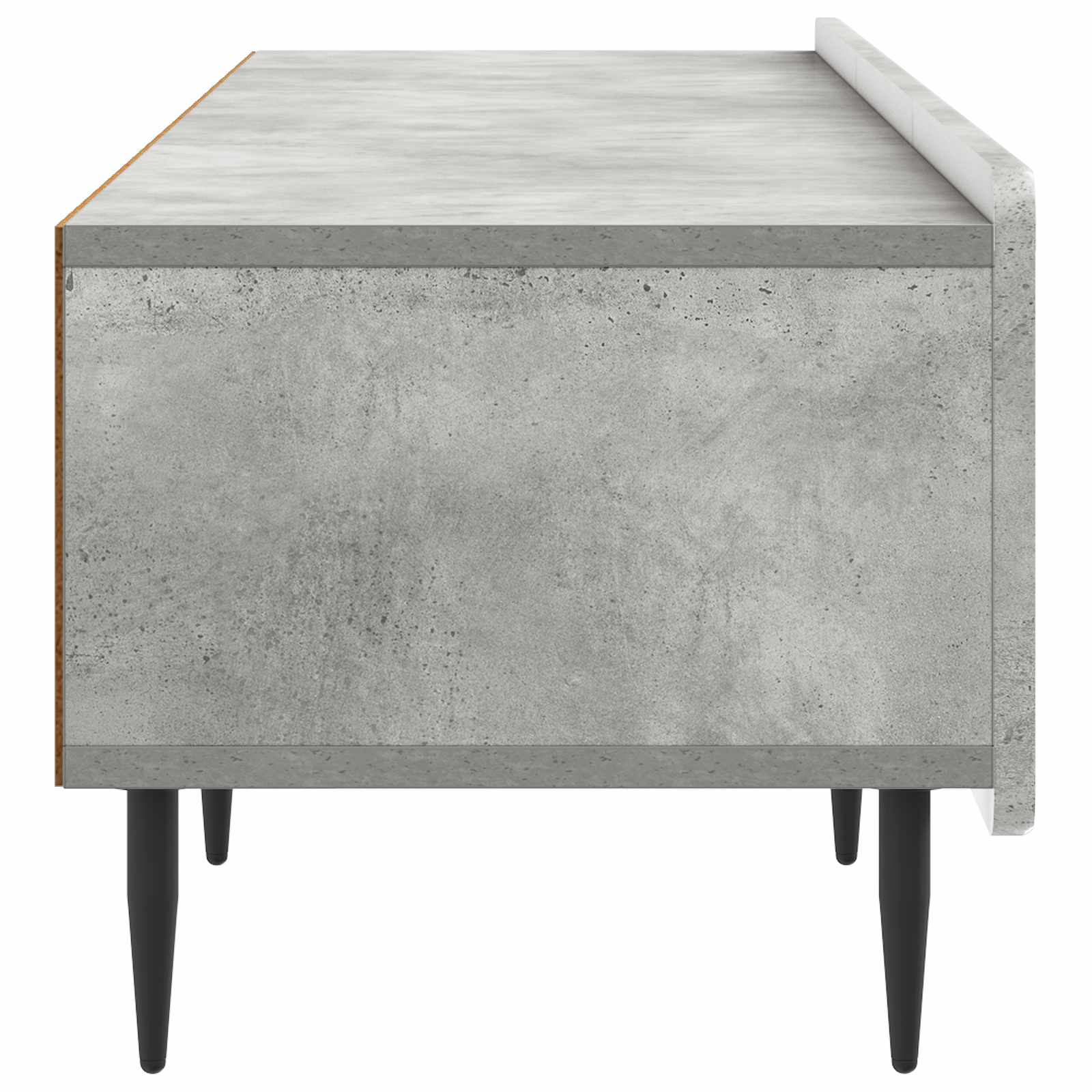 Meuble TV Gris béton 147 x 34,5 x 32 cm Bois d'ingénierie - XIOS