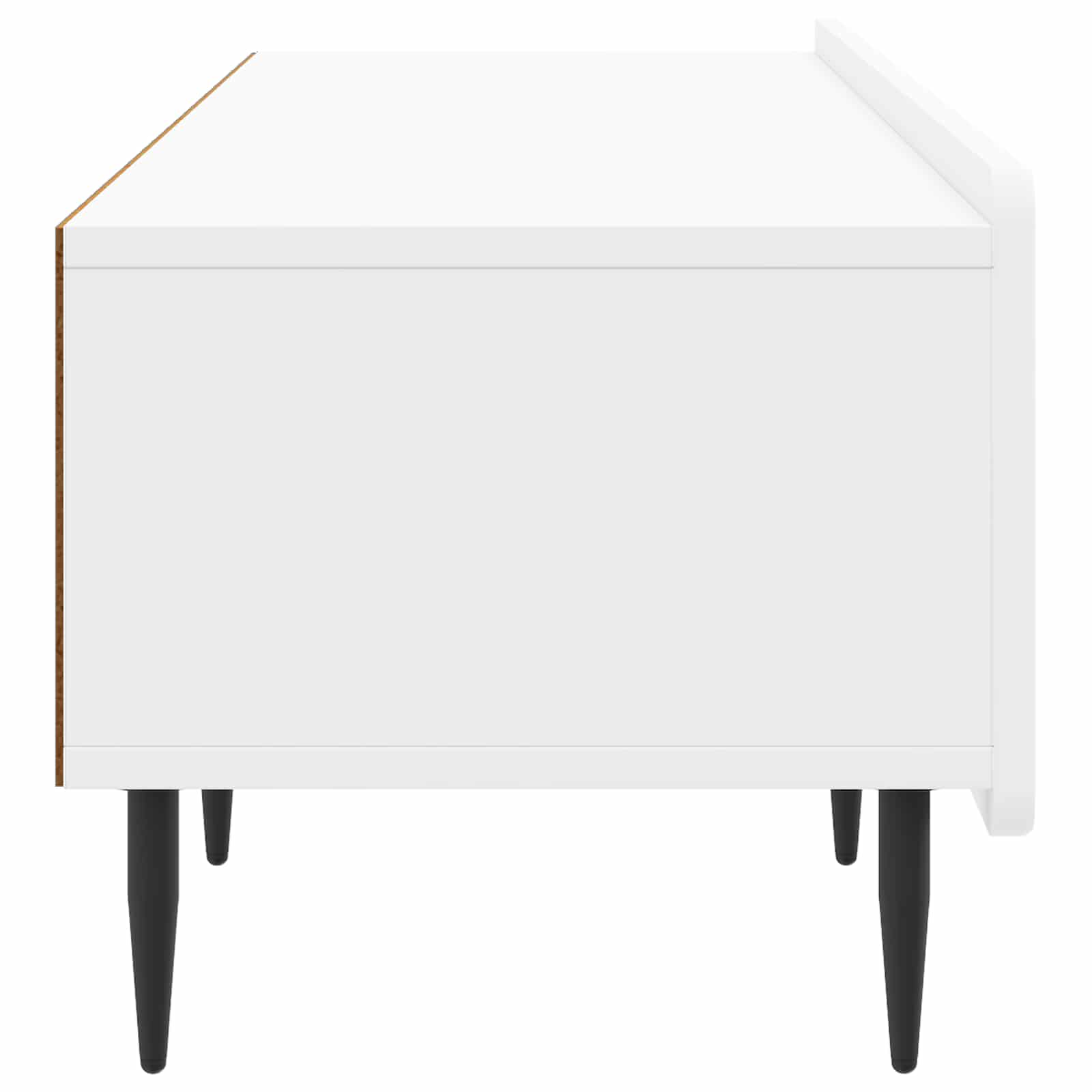 Meuble TV Blanc brillant 147 x 34,5 x 32 cm Bois d'ingénierie - XIOS