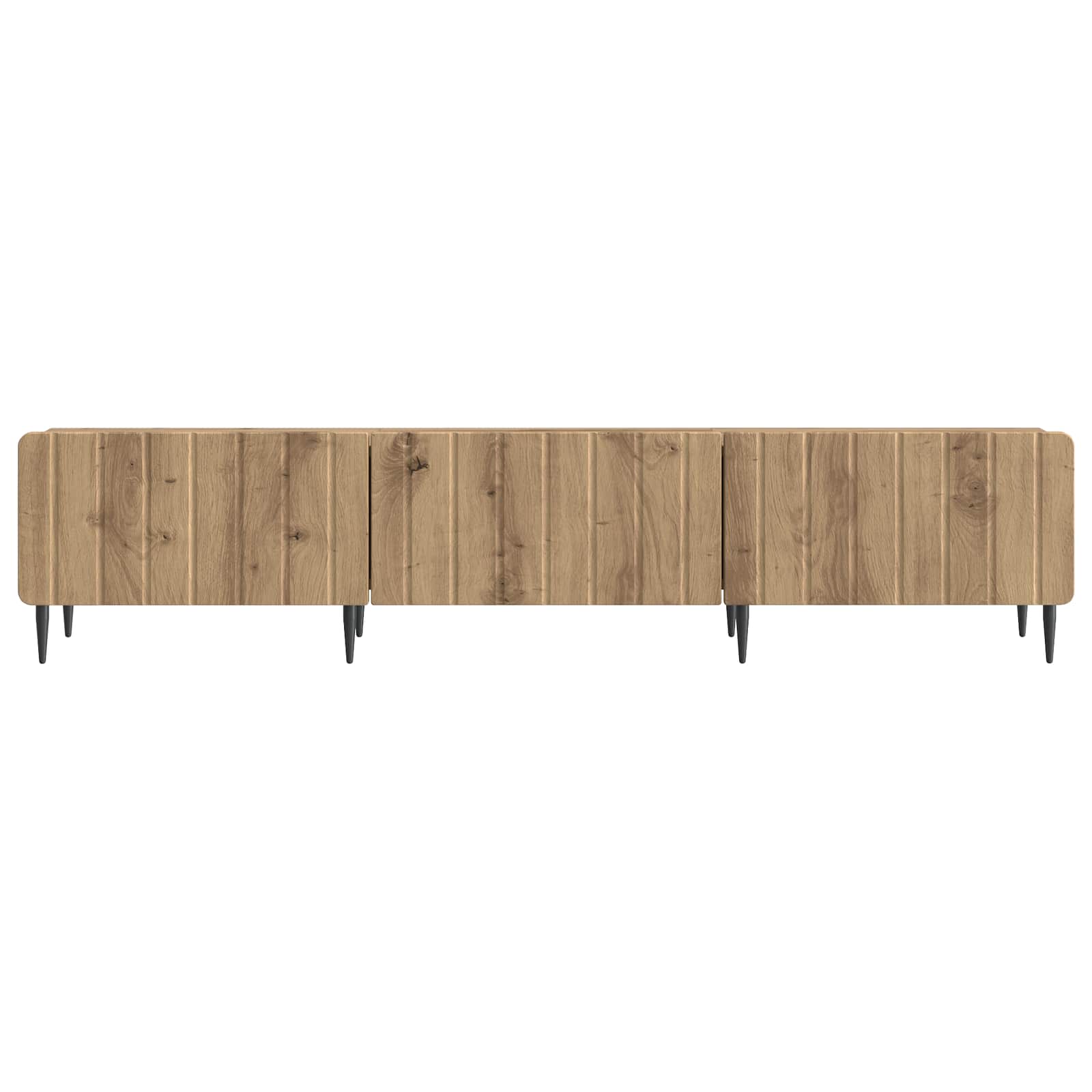 Meuble TV Chêne artisanal 147 x 34,5 x 32 cm Bois d'ingénierie - XIOS