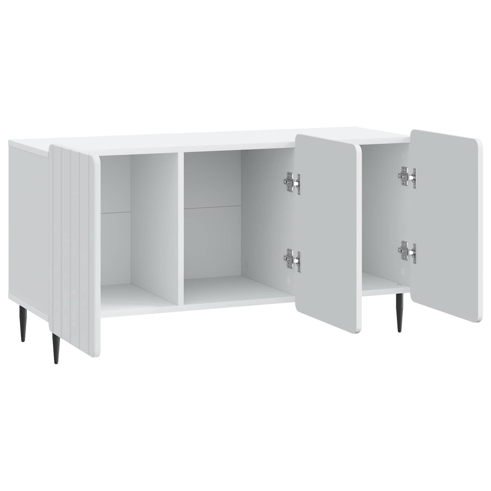 Meuble TV Blanc 99 x 34,5 x 52 cm Bois d'ingénierie - XIOS
